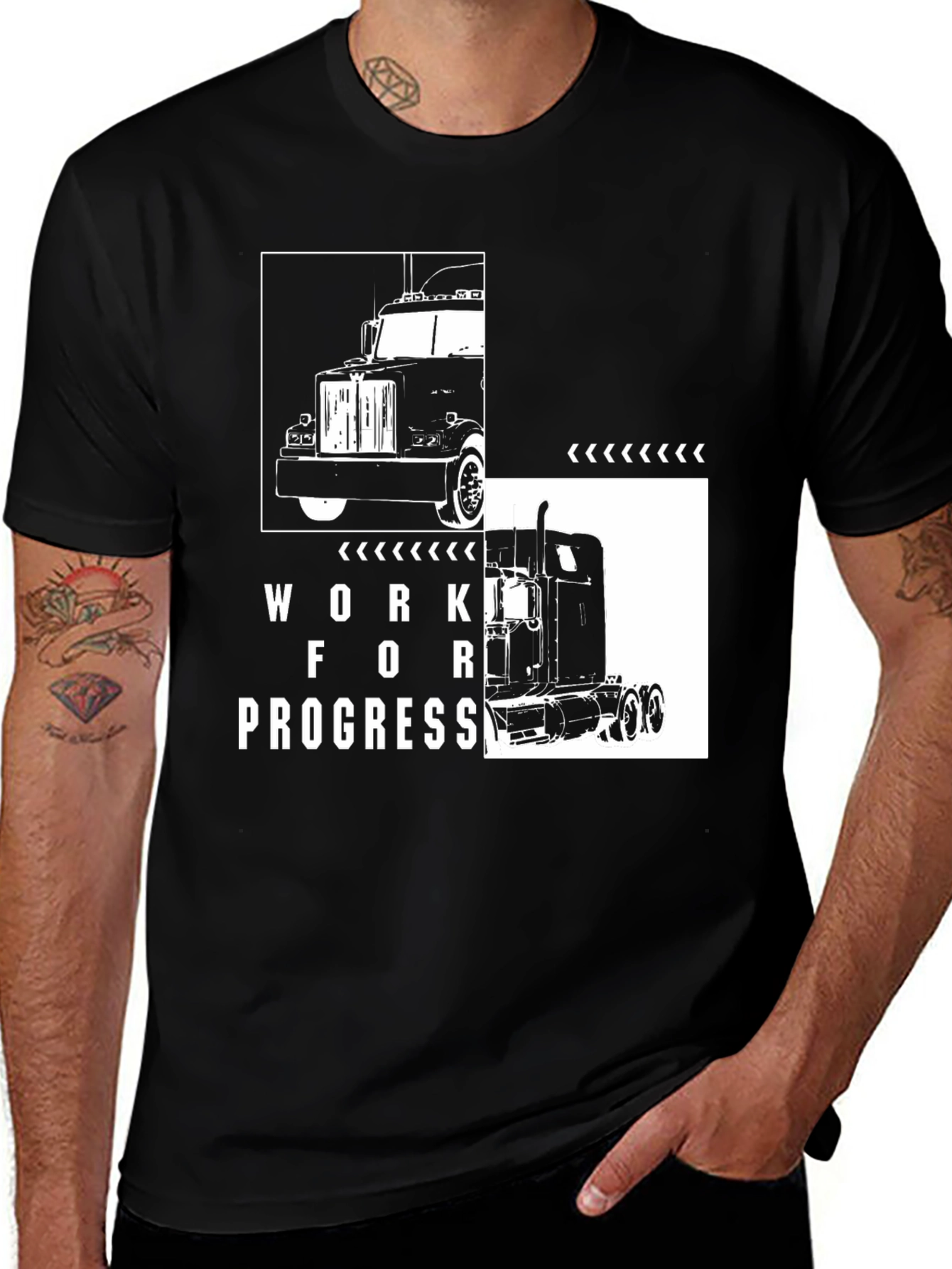 Work for Progress Truck Graphic Tee