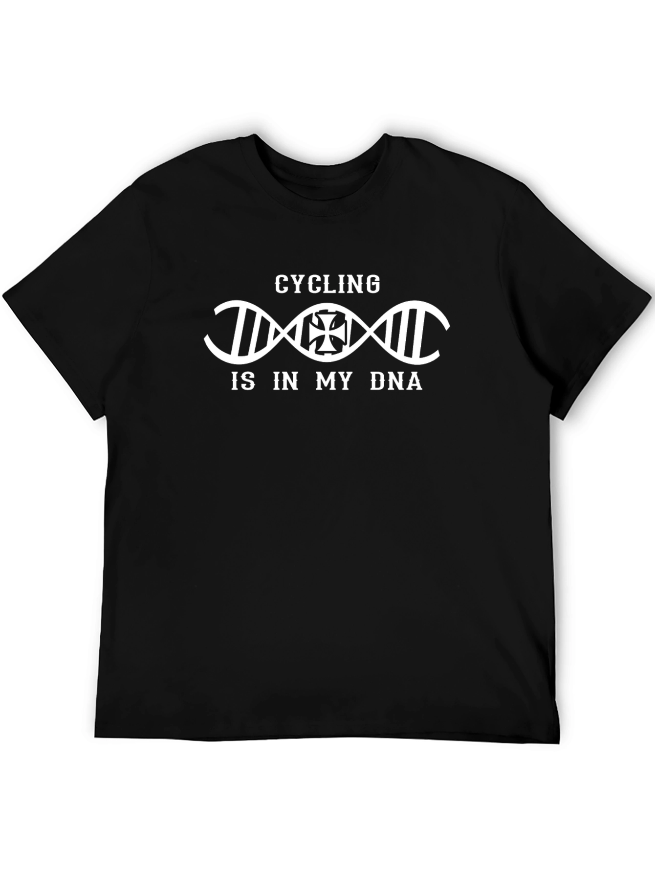 Cycling is in My DNA Black T-Shirt