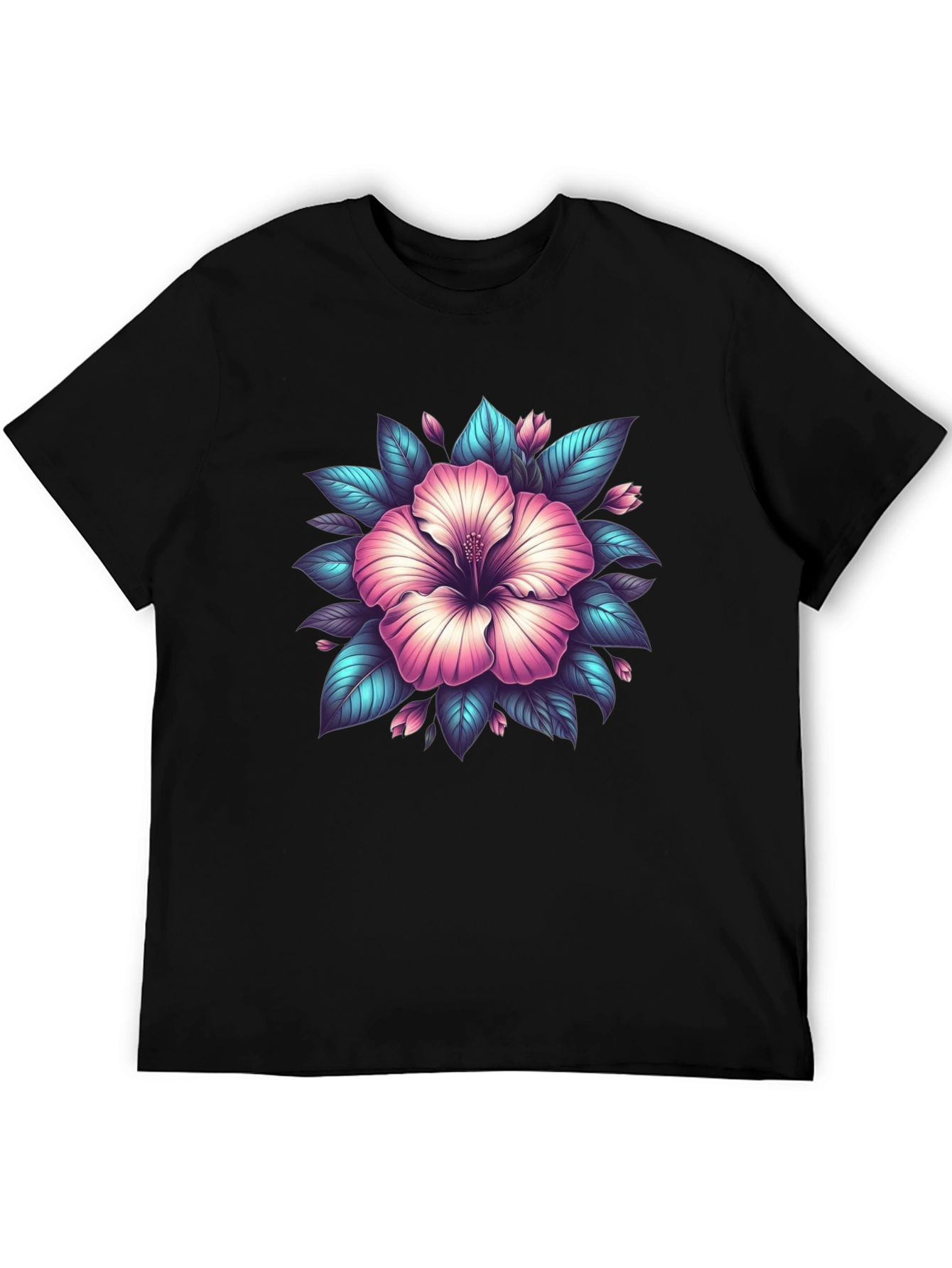 Hibiscus Flower Graphic T-Shirt
