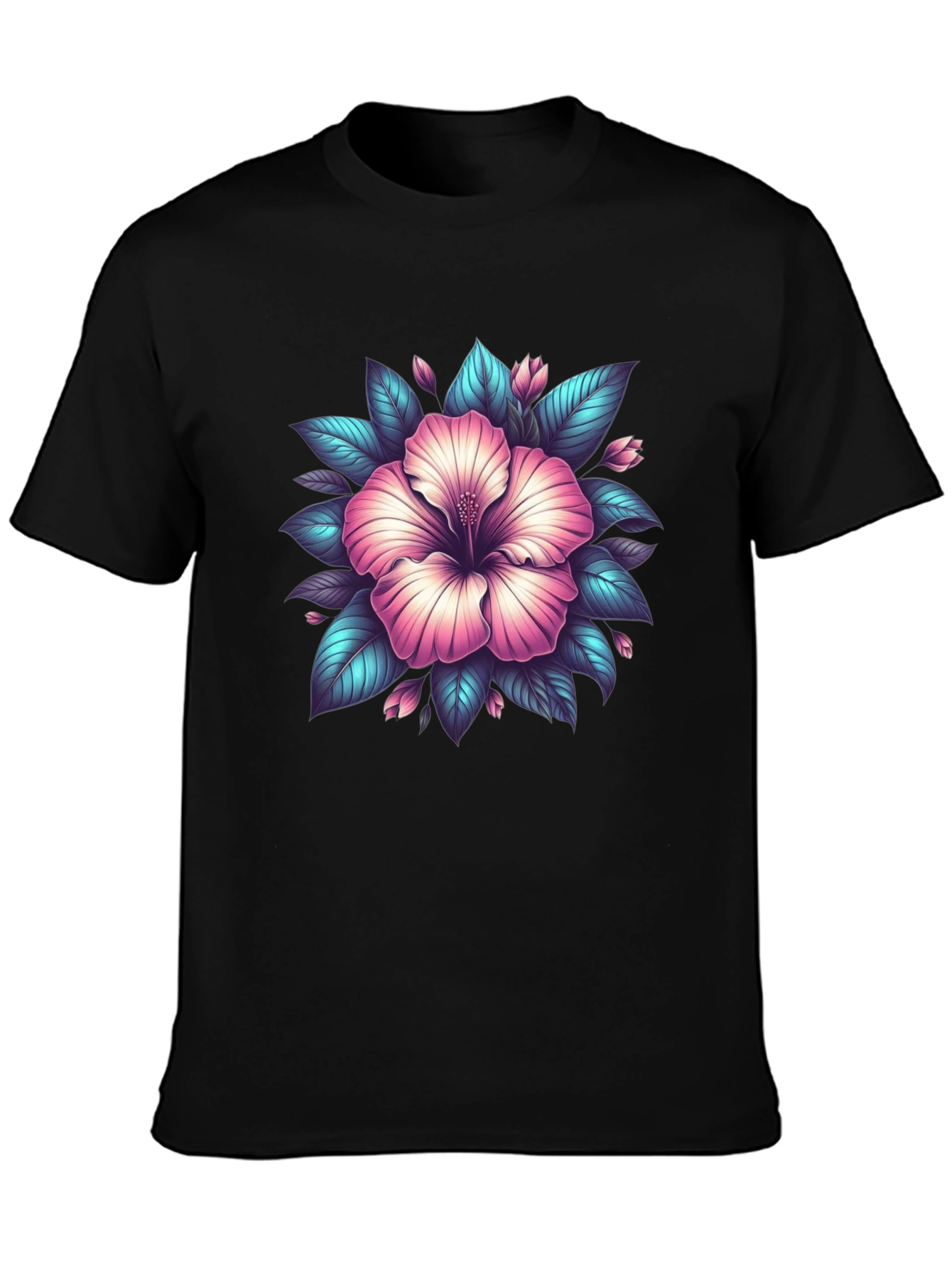 Hibiscus Flower Graphic T-Shirt