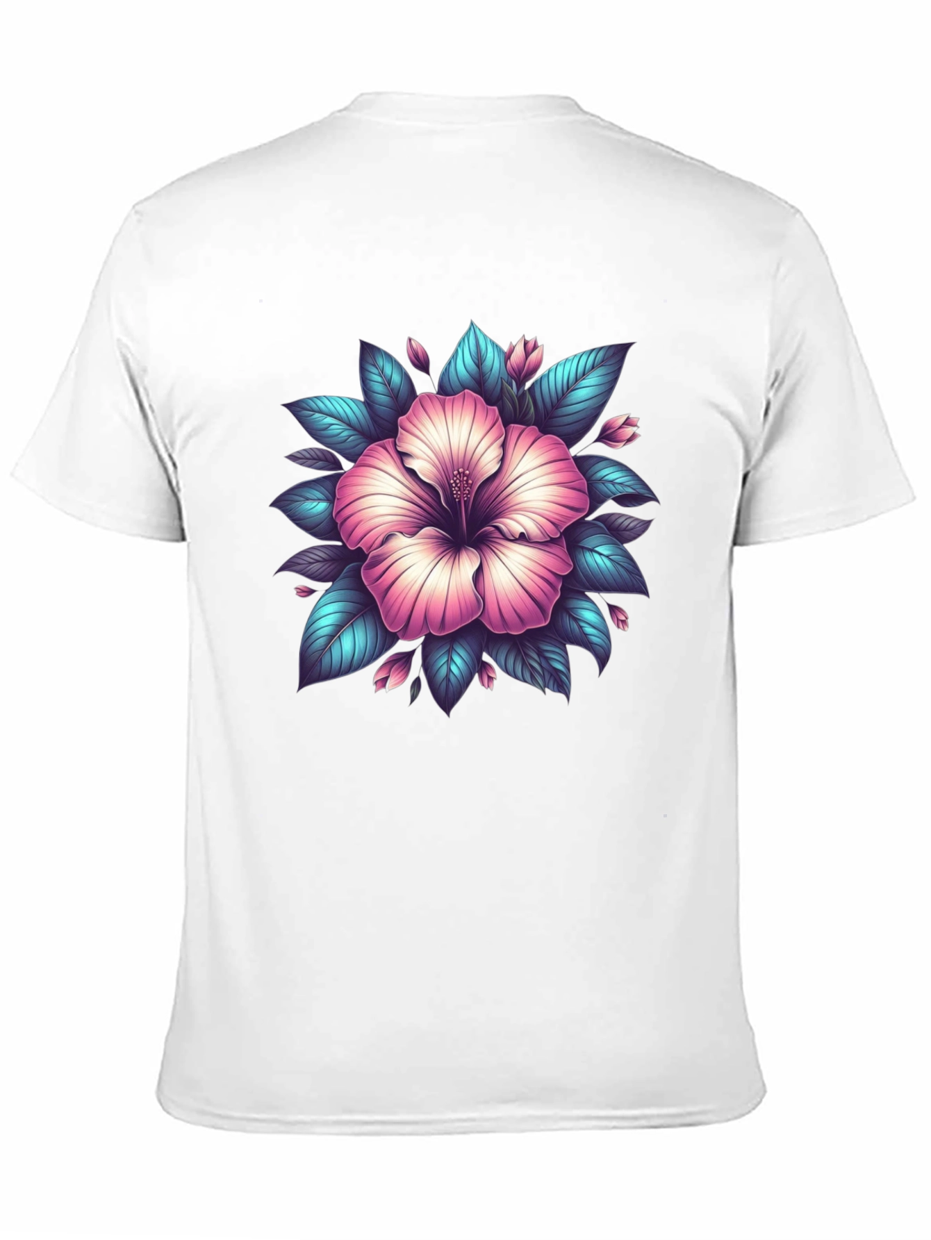 Hibiscus Flower Graphic T-Shirt