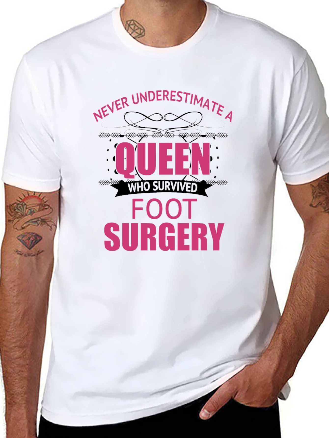 Queen Foot Surgery Survivor T-Shirt