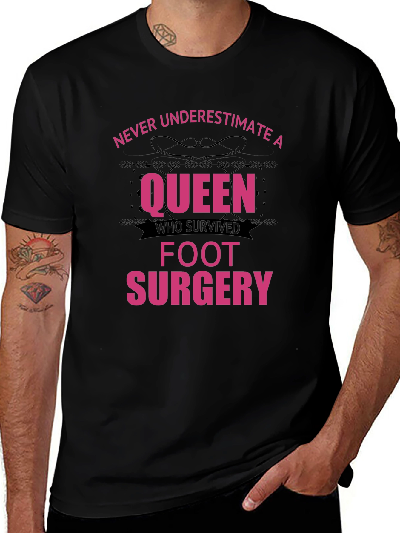 Queen Foot Surgery Survivor T-Shirt