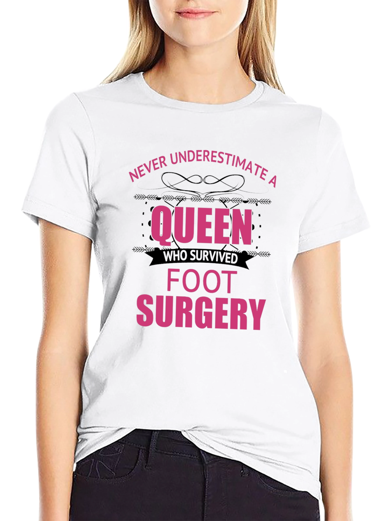 Queen Foot Surgery Survivor T-Shirt