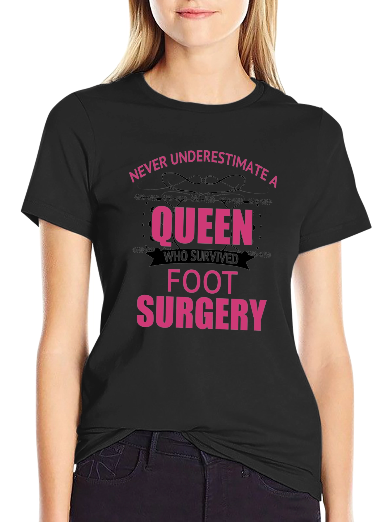 Queen Foot Surgery Survivor T-Shirt