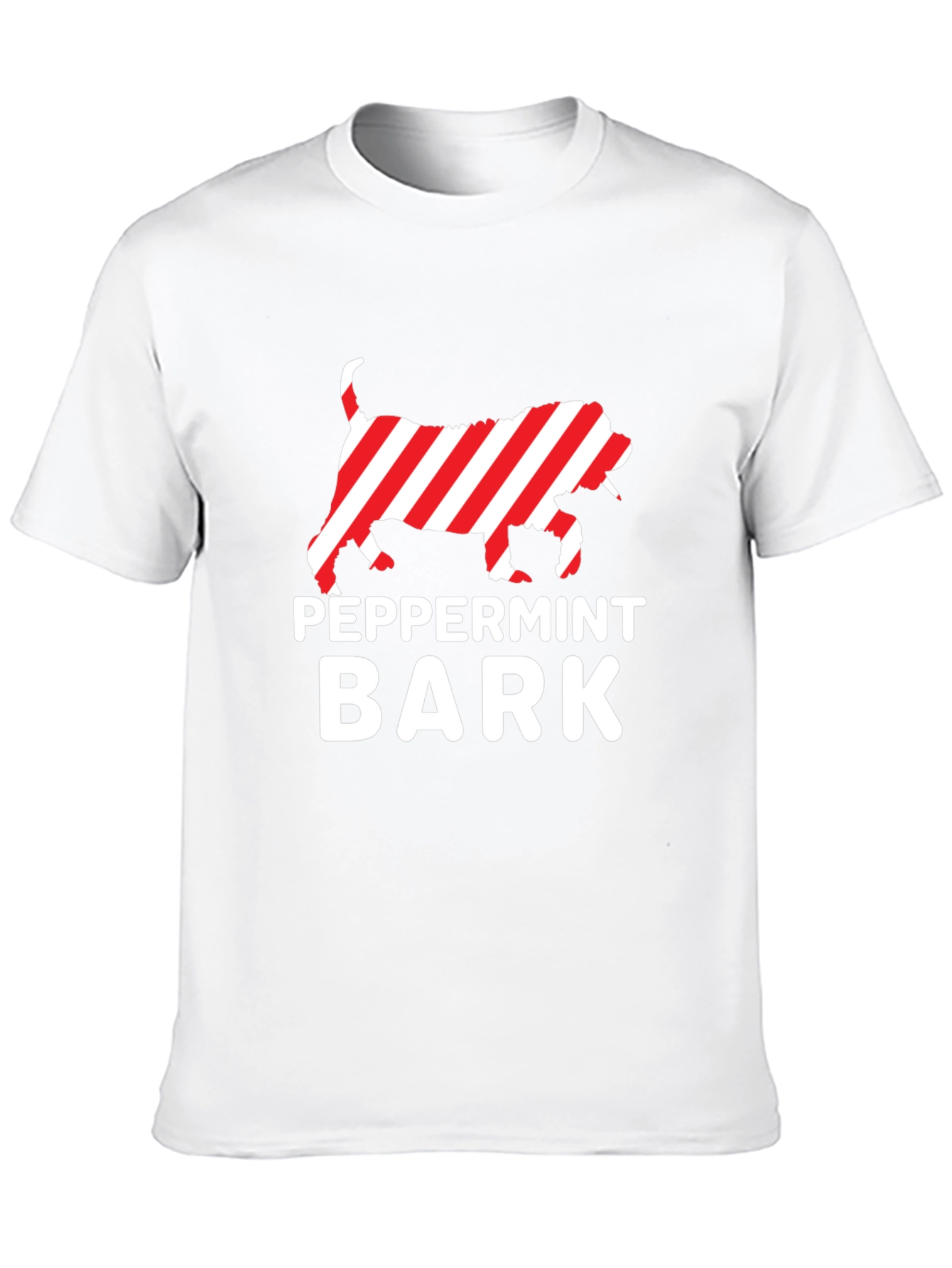 Peppermint Bark Dog Graphic Tee - Holiday Fun
