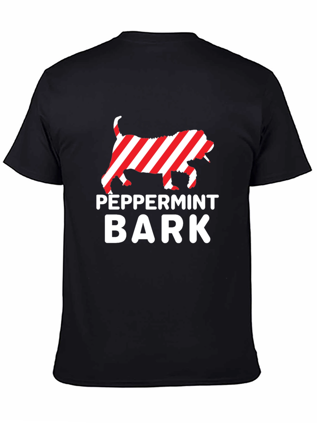 Peppermint Bark Dog Graphic Tee - Holiday Fun