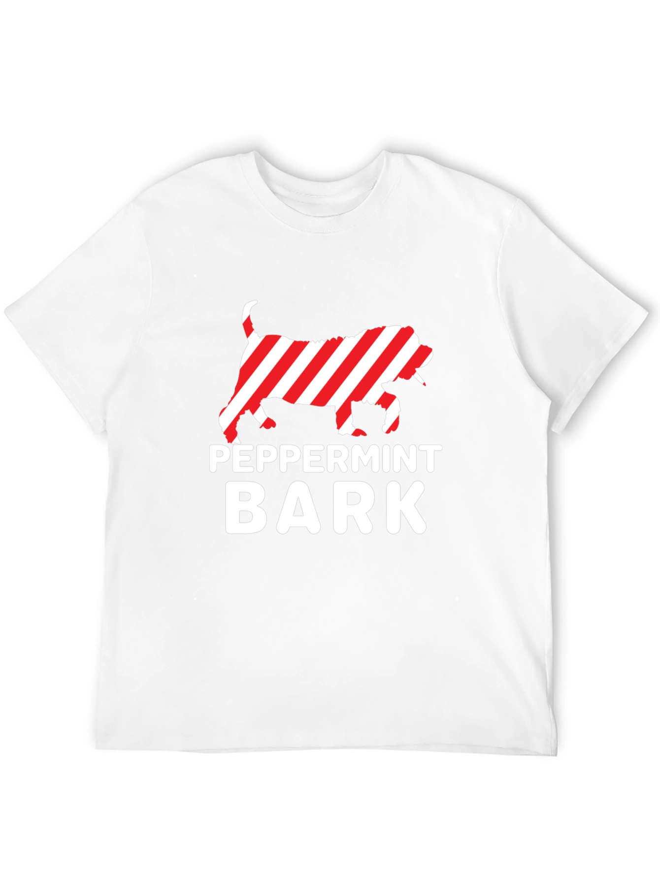 Peppermint Bark Dog Graphic Tee - Holiday Fun