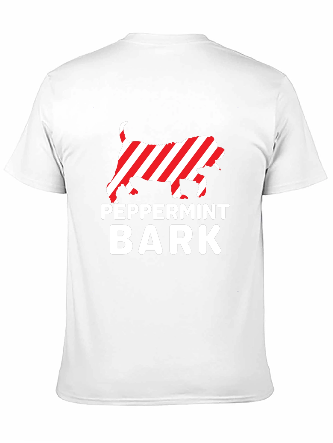 Peppermint Bark Dog Graphic Tee - Holiday Fun