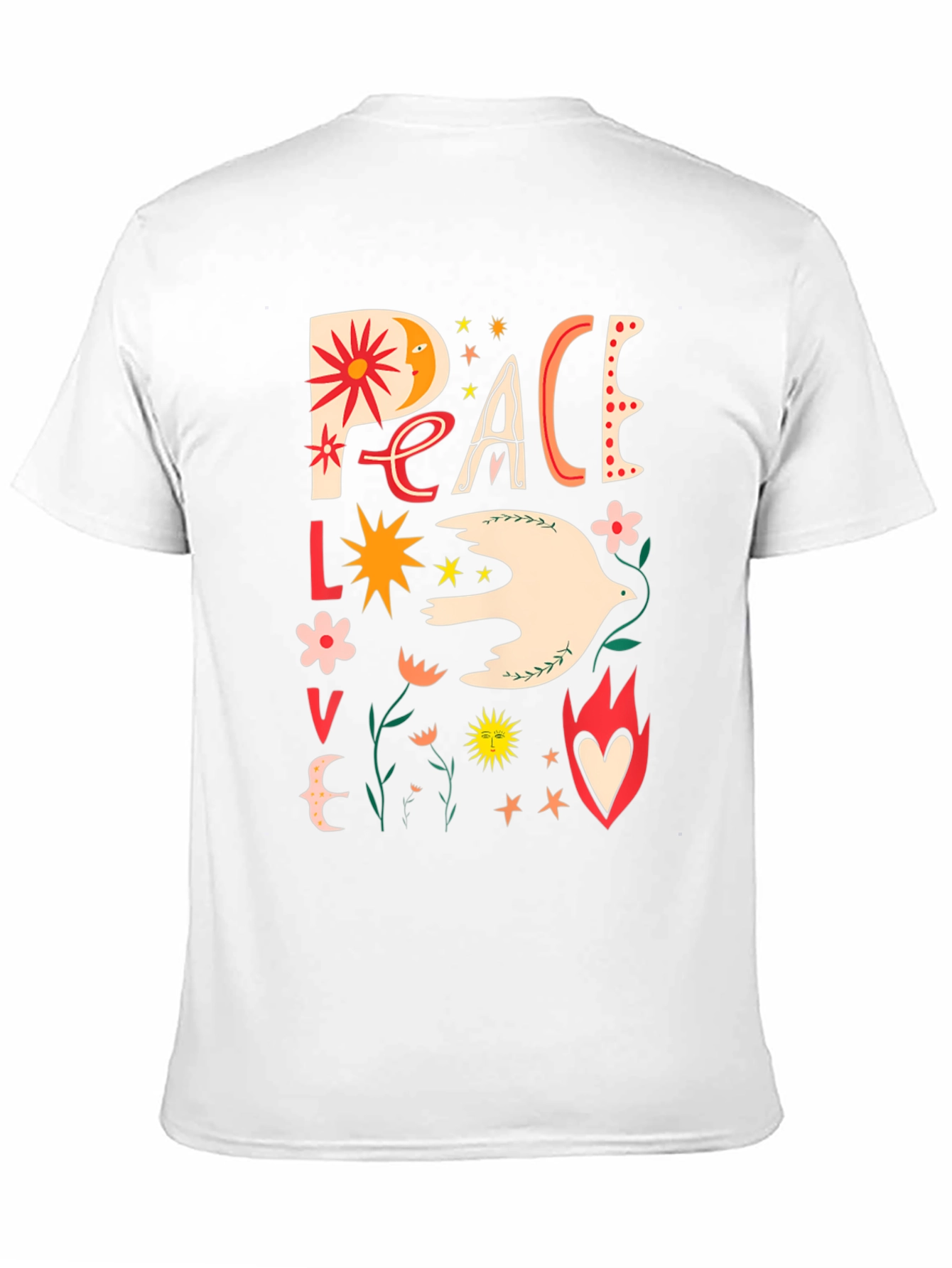 Peace Love Dove Graphic T-Shirt - Unisex