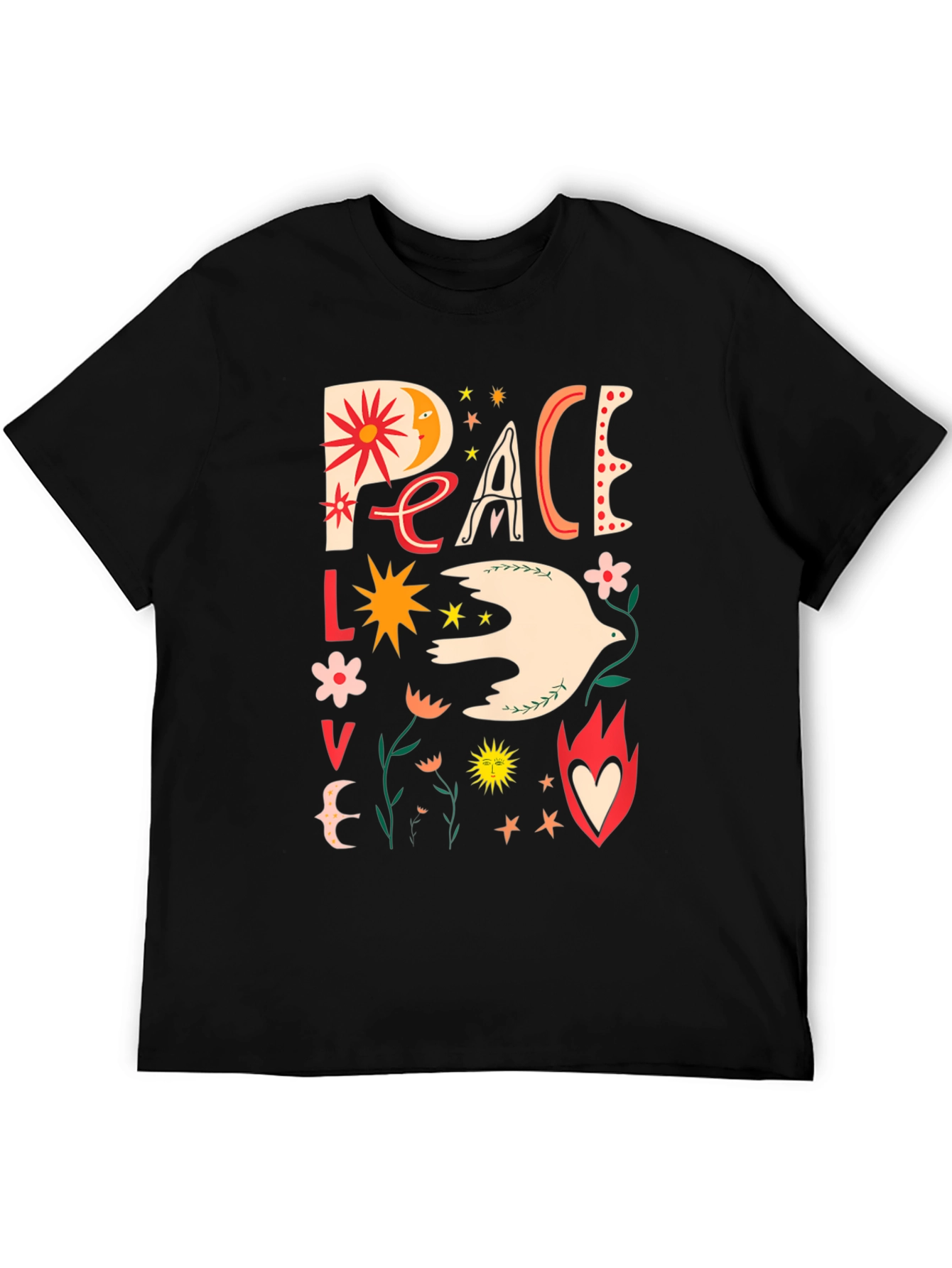 Peace Love Dove Graphic T-Shirt - Unisex