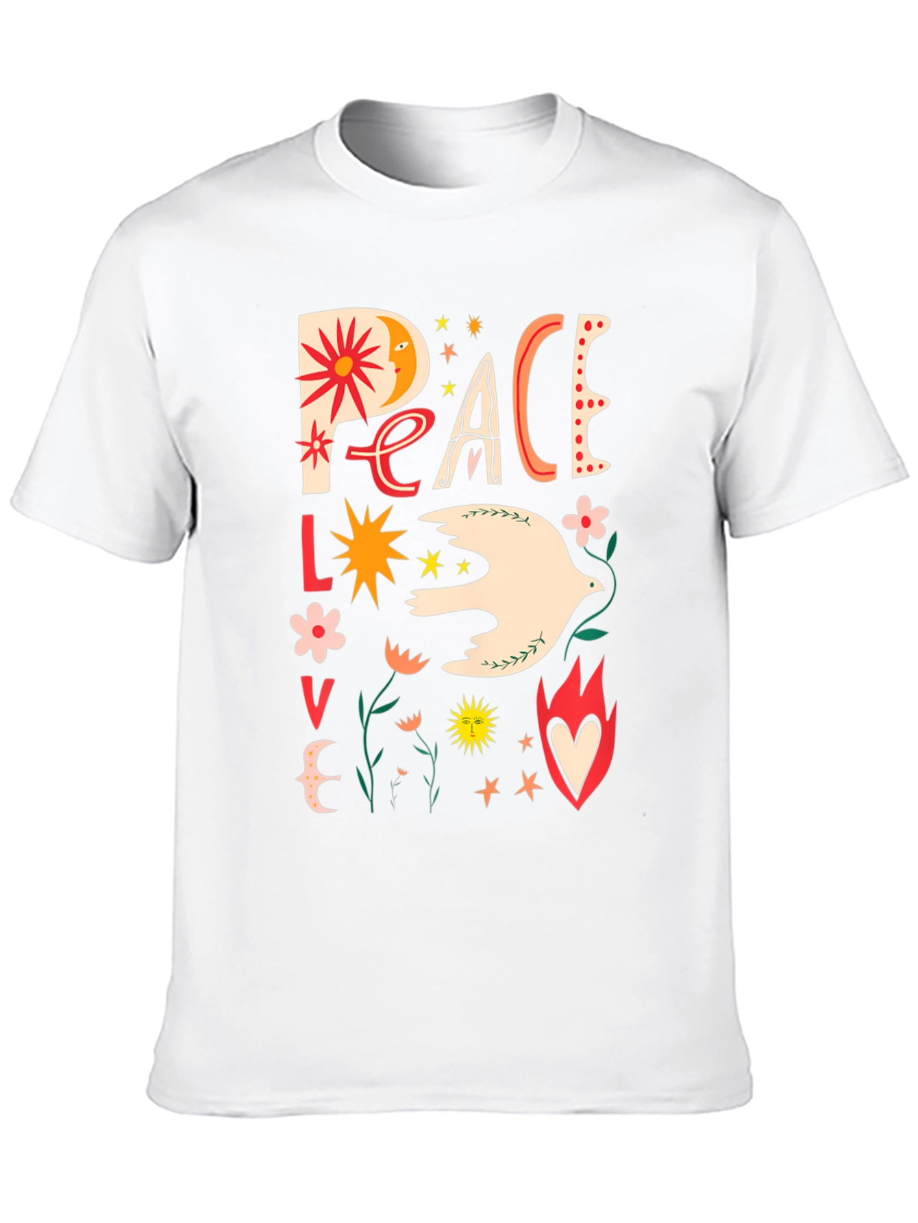 Peace Love Dove Graphic T-Shirt - Unisex