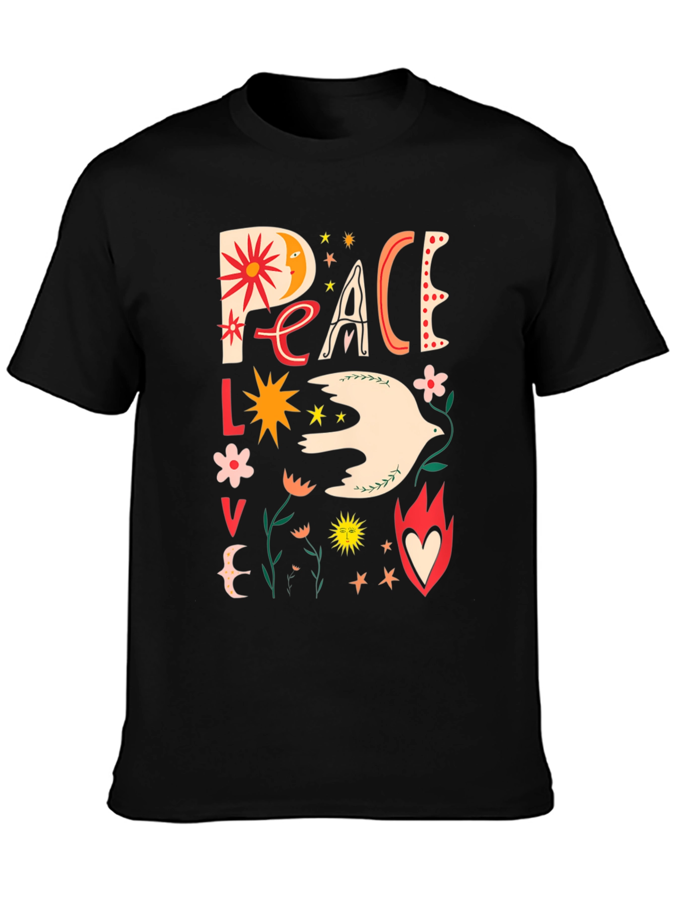 Peace Love Dove Graphic T-Shirt - Unisex