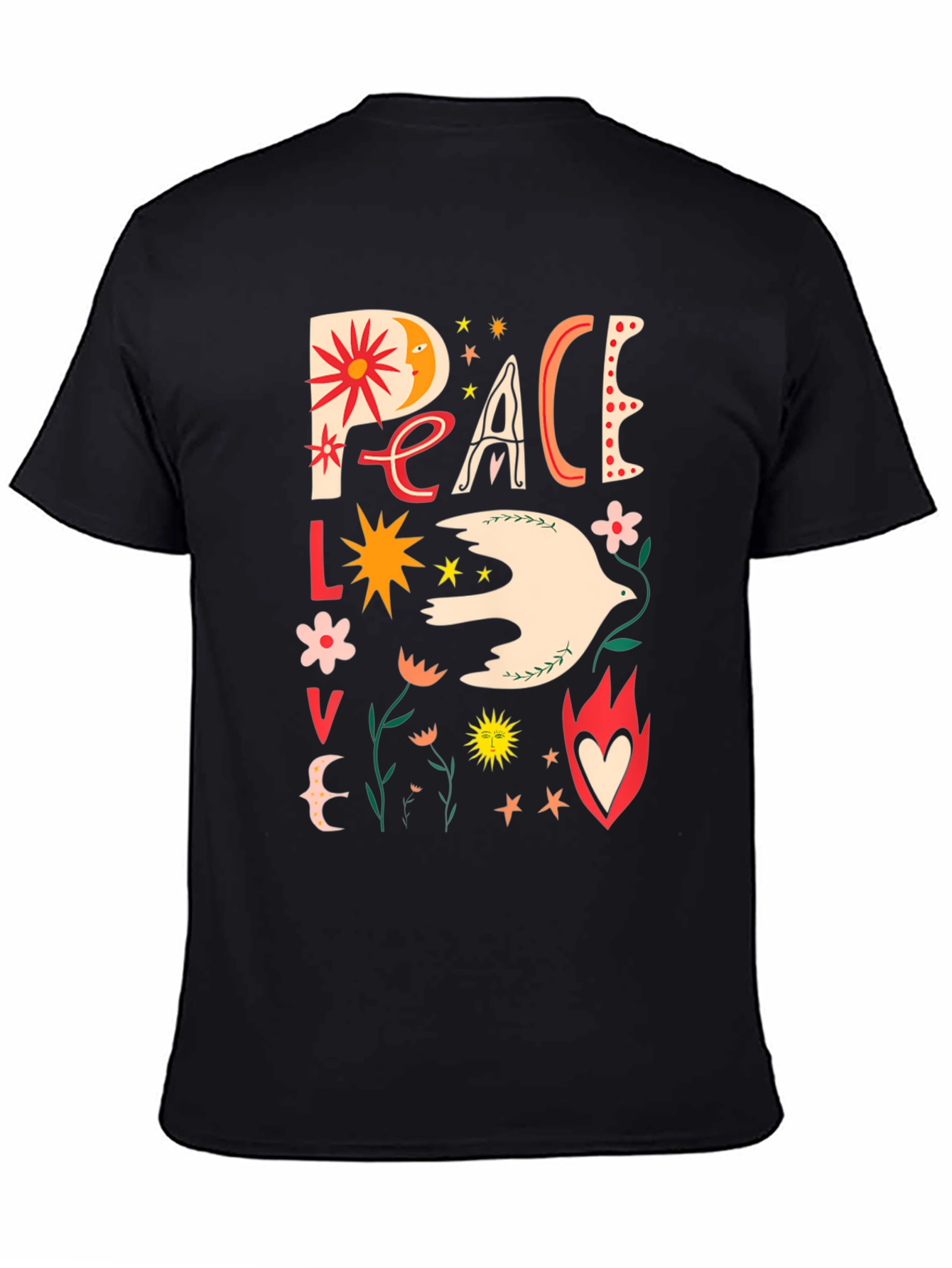 Peace Love Dove Graphic T-Shirt - Unisex