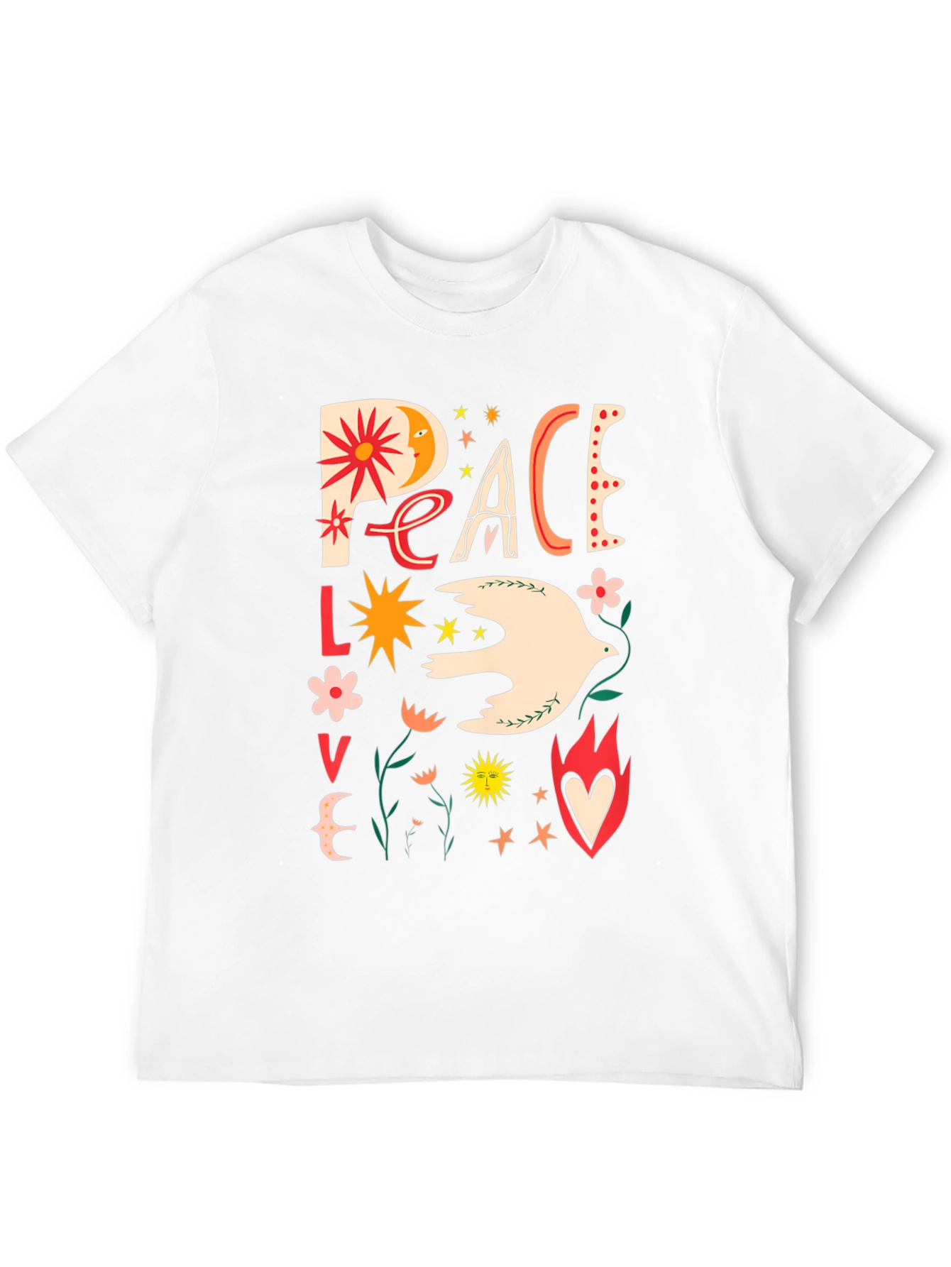 Peace Love Dove Graphic T-Shirt - Unisex