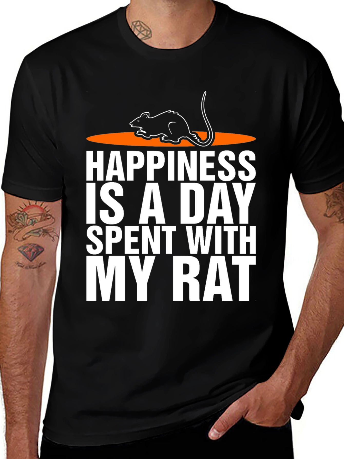 Happiness is a Day Spent with My Rat T-Shirt
