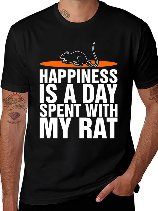 Happiness is a Day Spent with My Rat T-Shirt