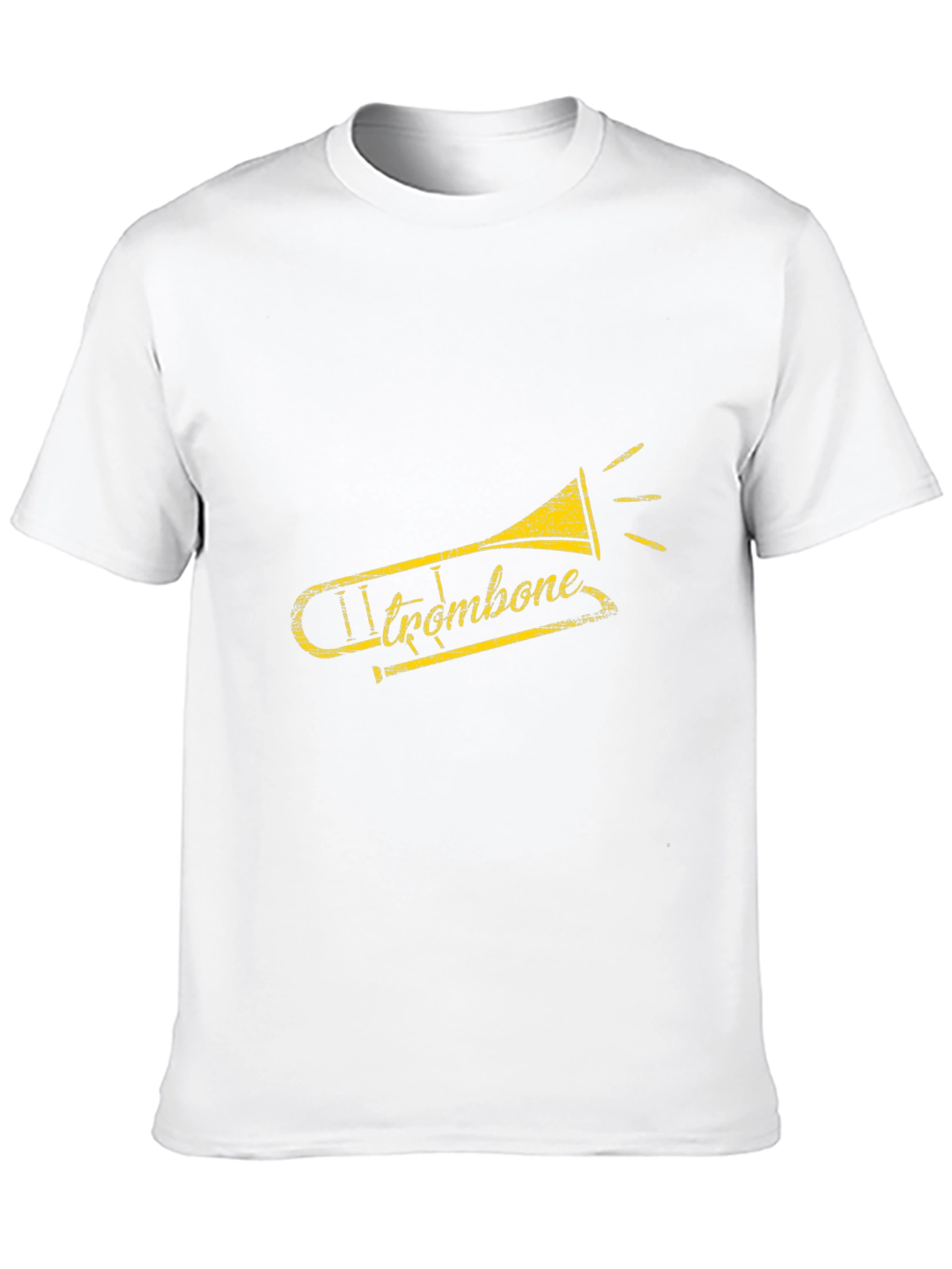 Trombone Graphic Tee - Music Lovers T-Shirt
