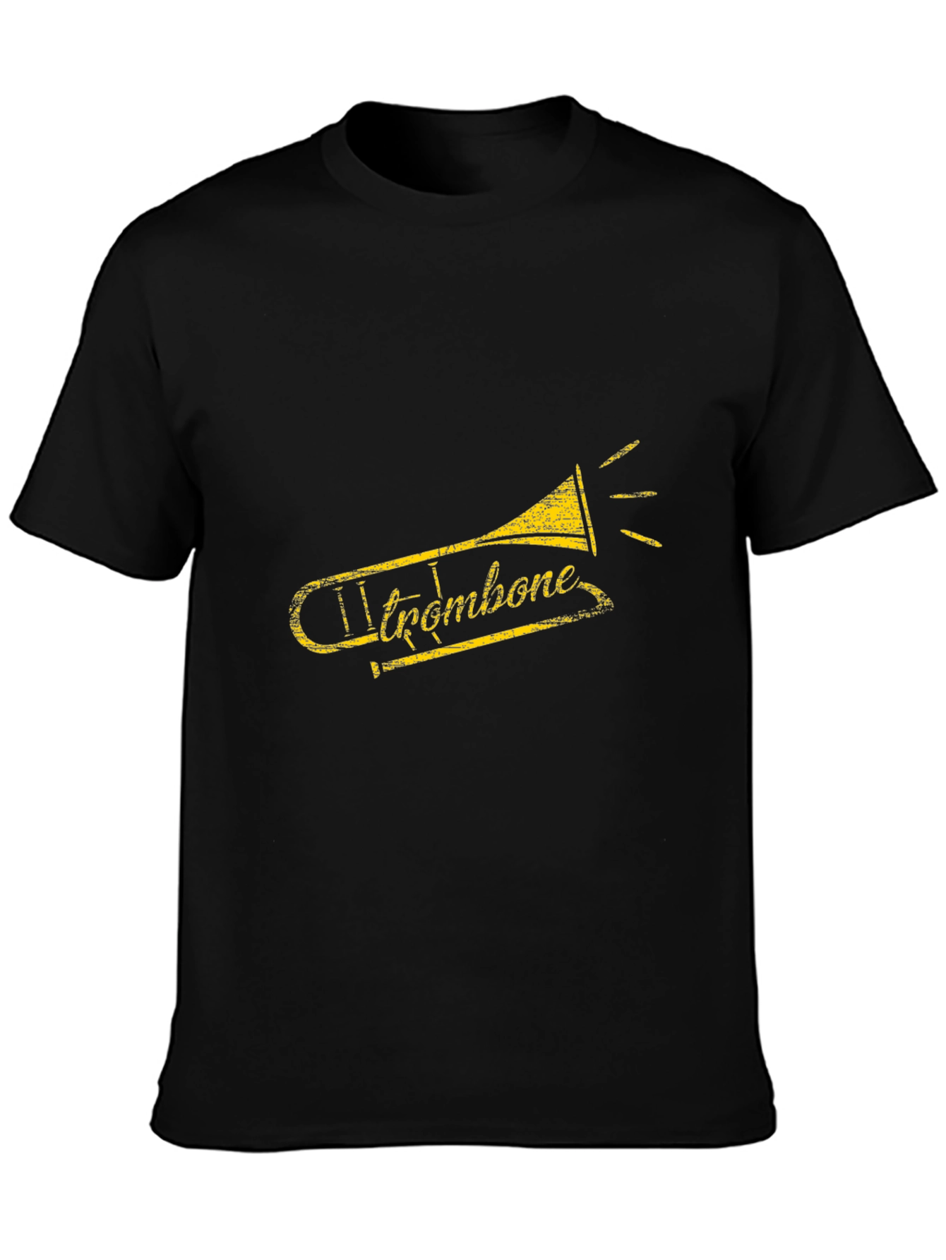 Trombone Graphic Tee - Music Lovers T-Shirt