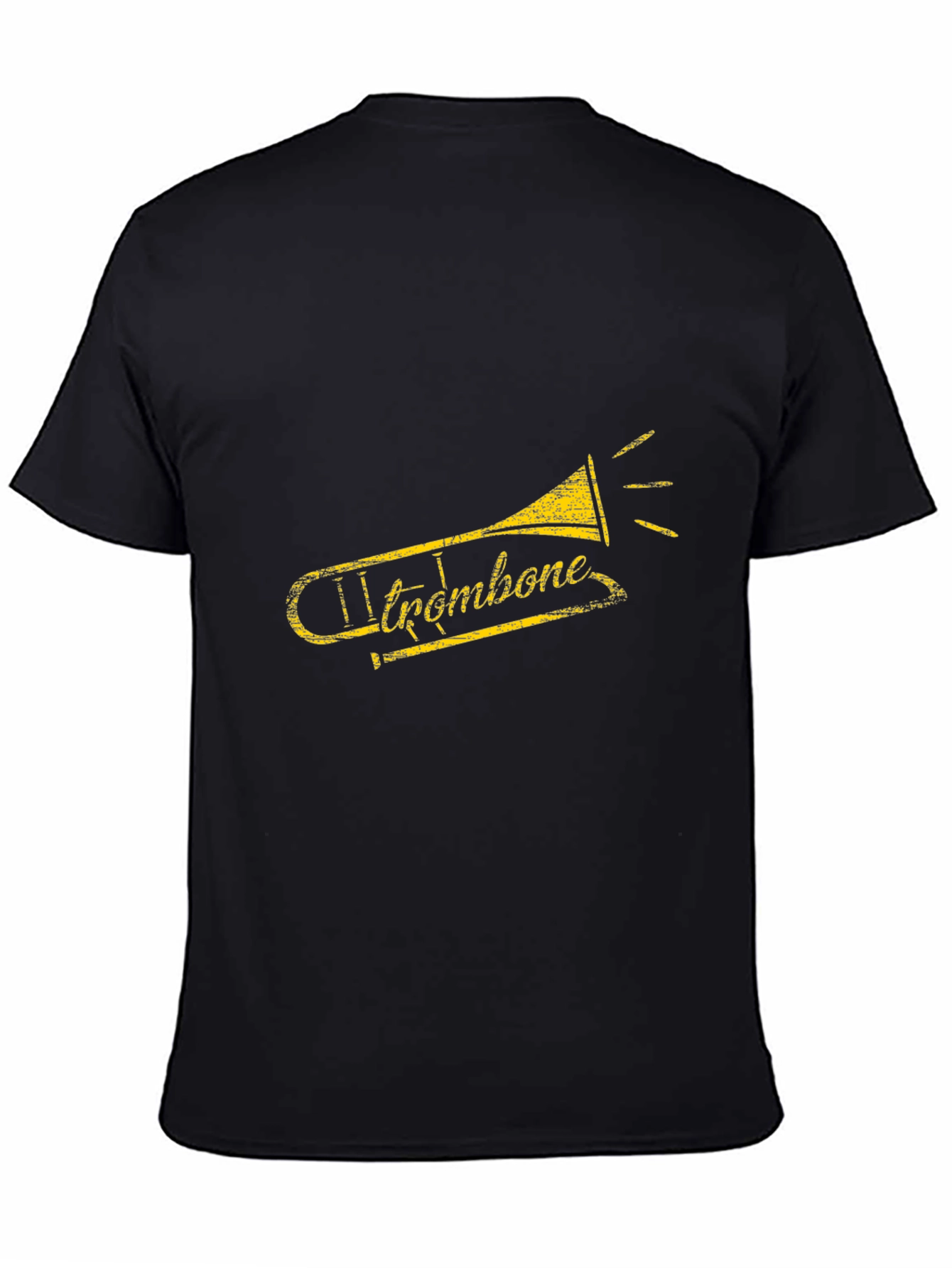 Trombone Graphic Tee - Music Lovers T-Shirt