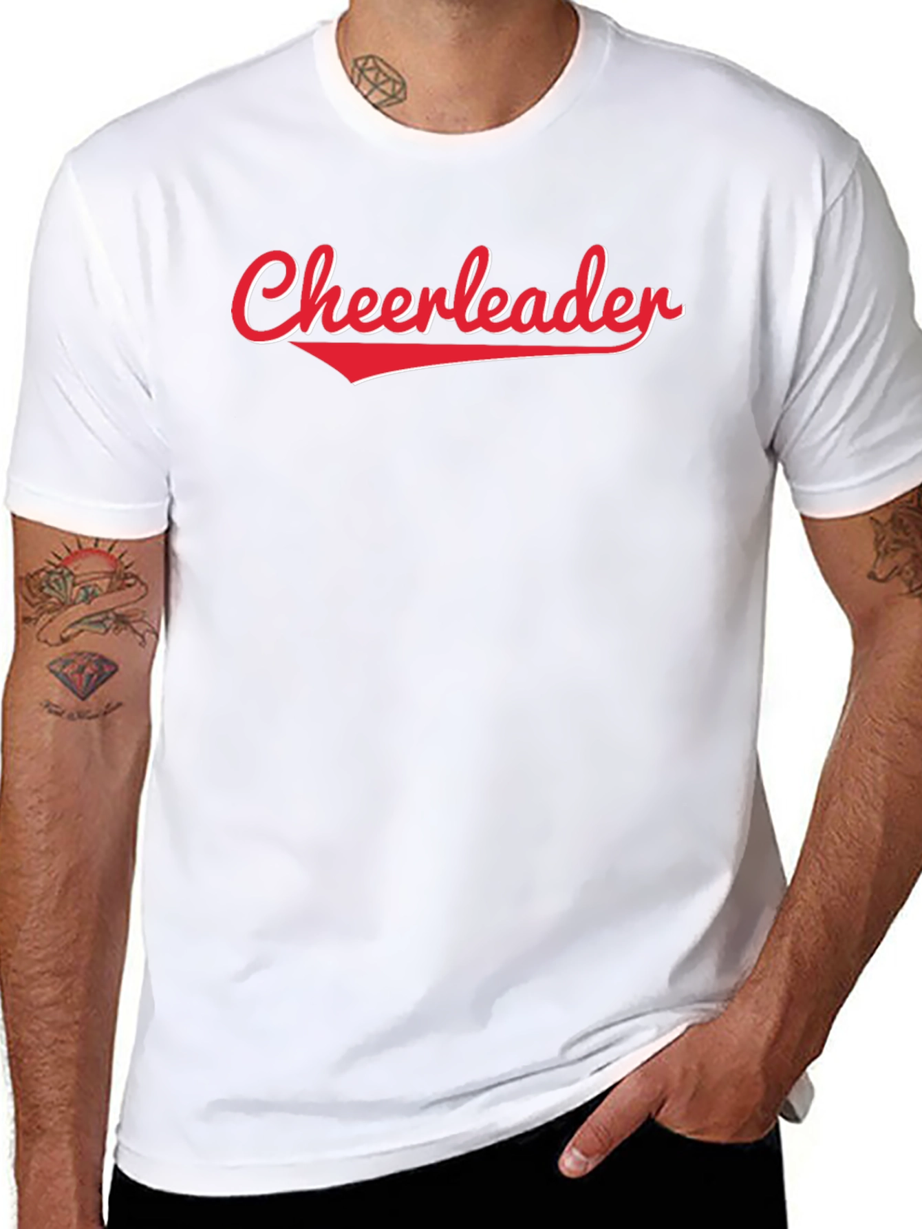 Cheerleader Graphic Tee - Classic Black T-Shirt
