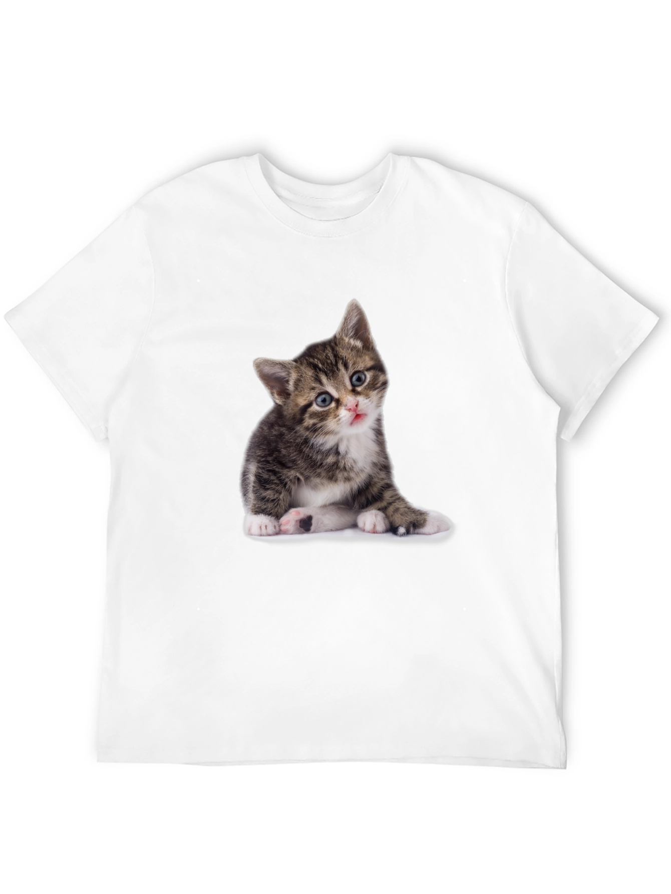 Cute Kitten Graphic Tee - Unisex Black T-Shirt