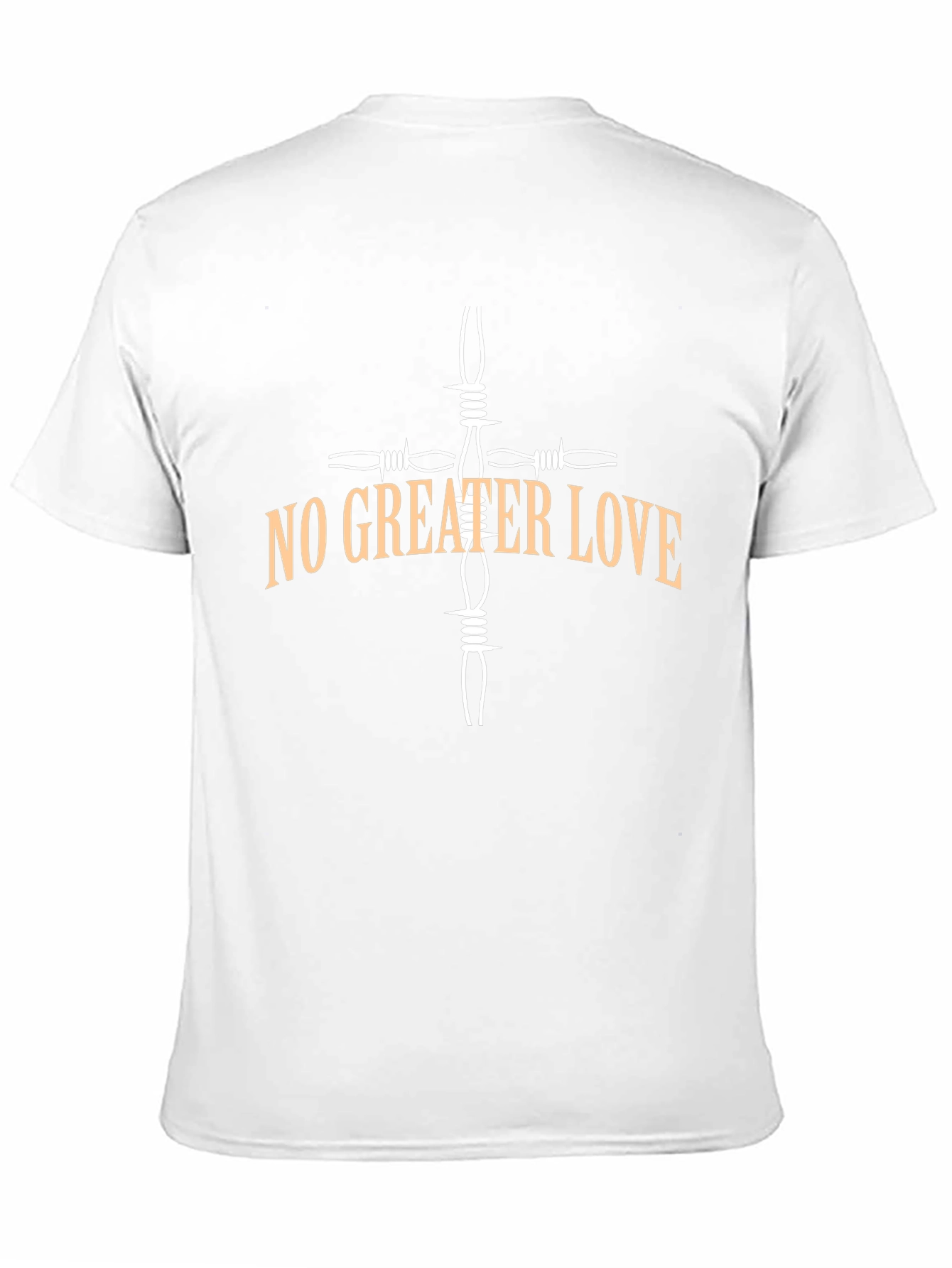 No Greater Love Barbed Wire Cross T-Shirt