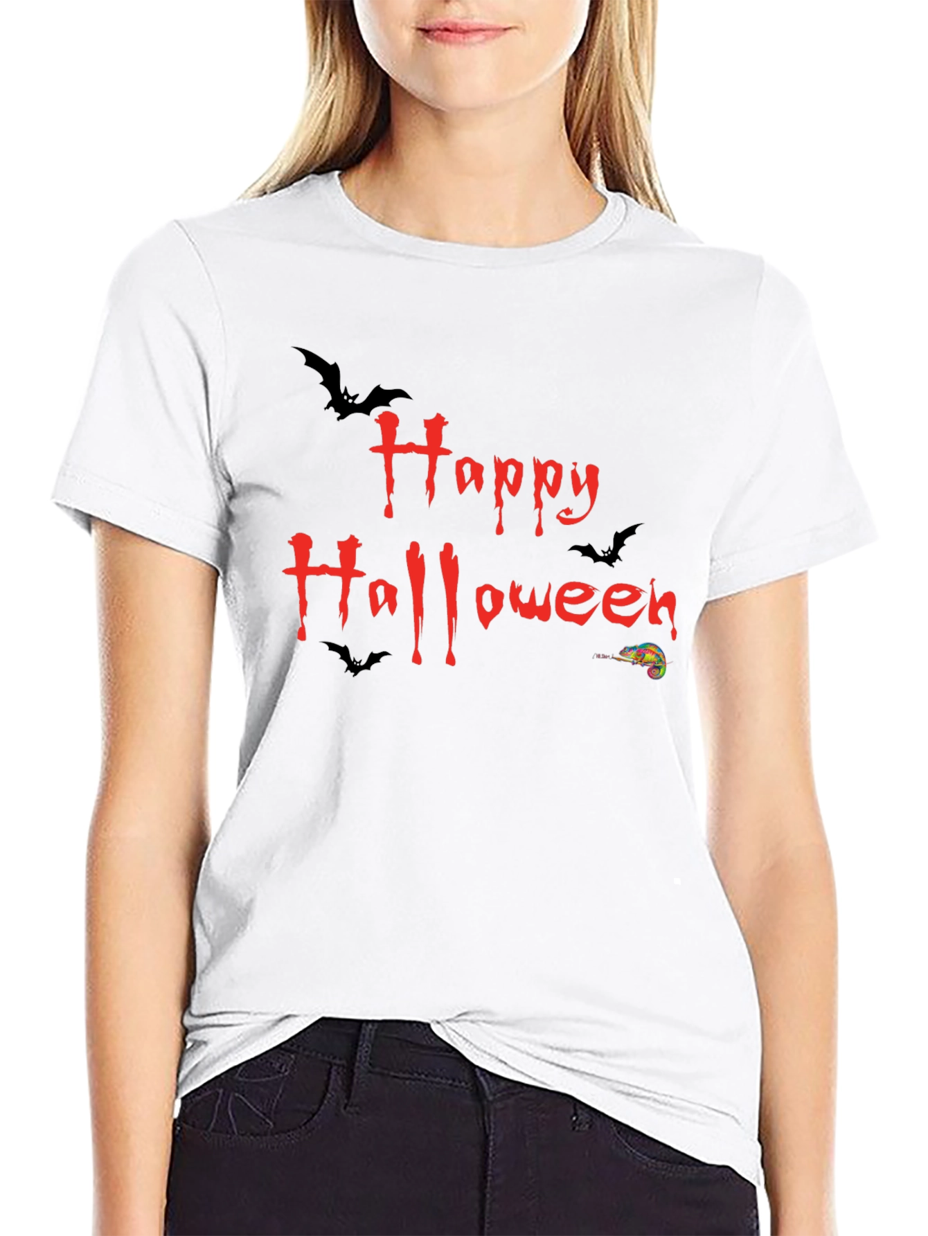 Happy Halloween Bats Graphic T-Shirt