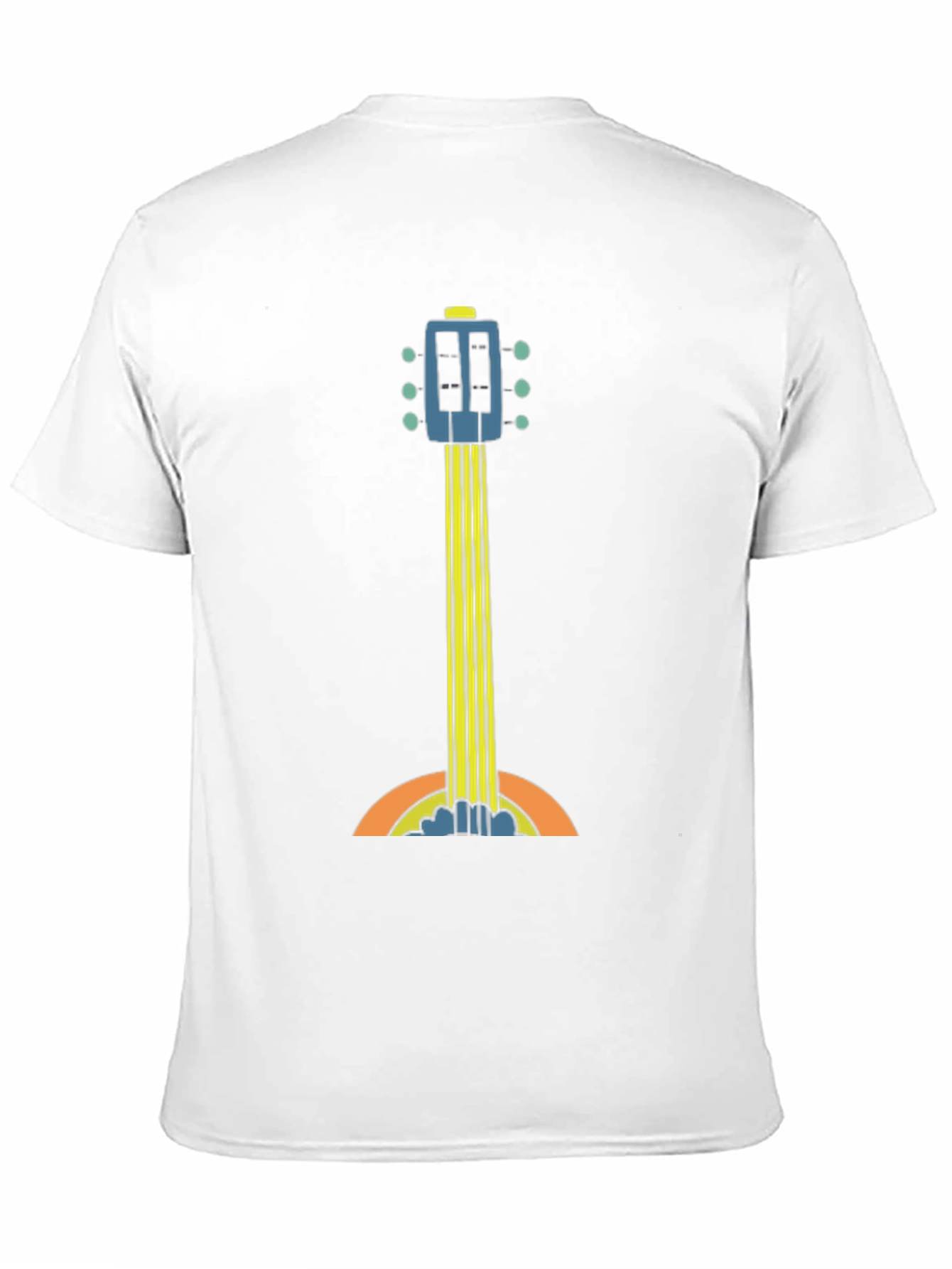 Retro Guitar Graphic Tee - Black