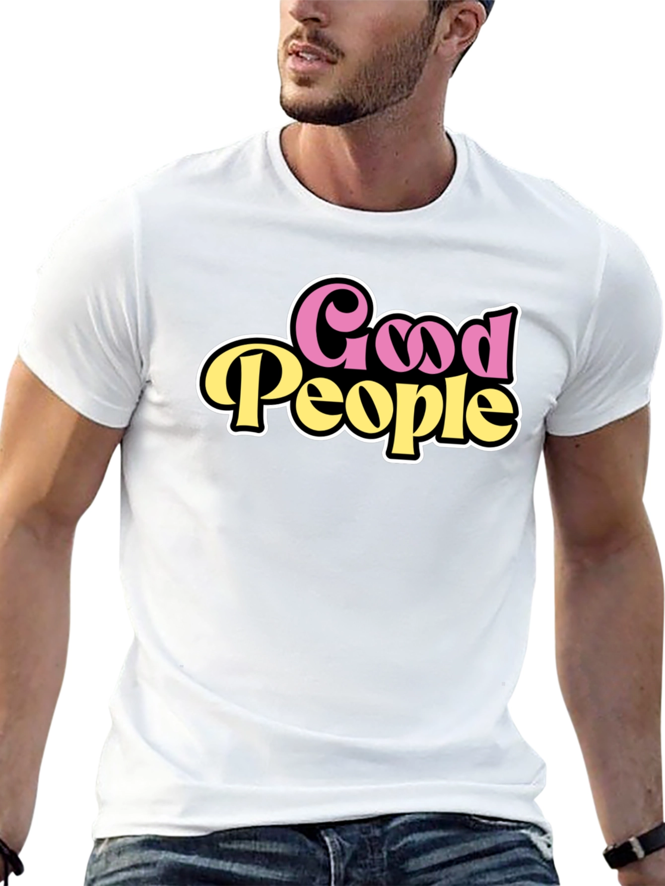 Good People Graphic Tee - Retro Style