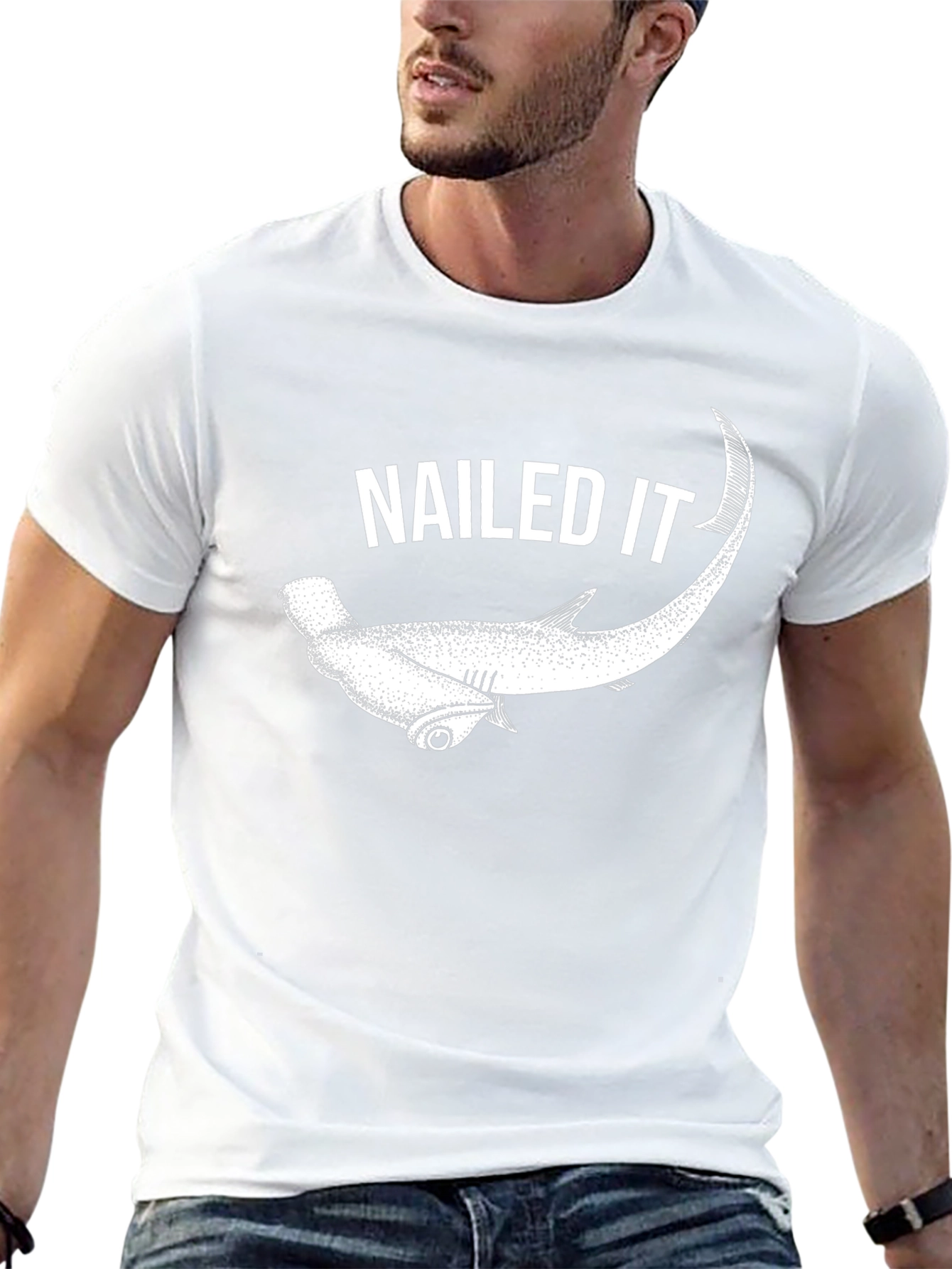 Nailed It Hammerhead Shark Graphic Tee