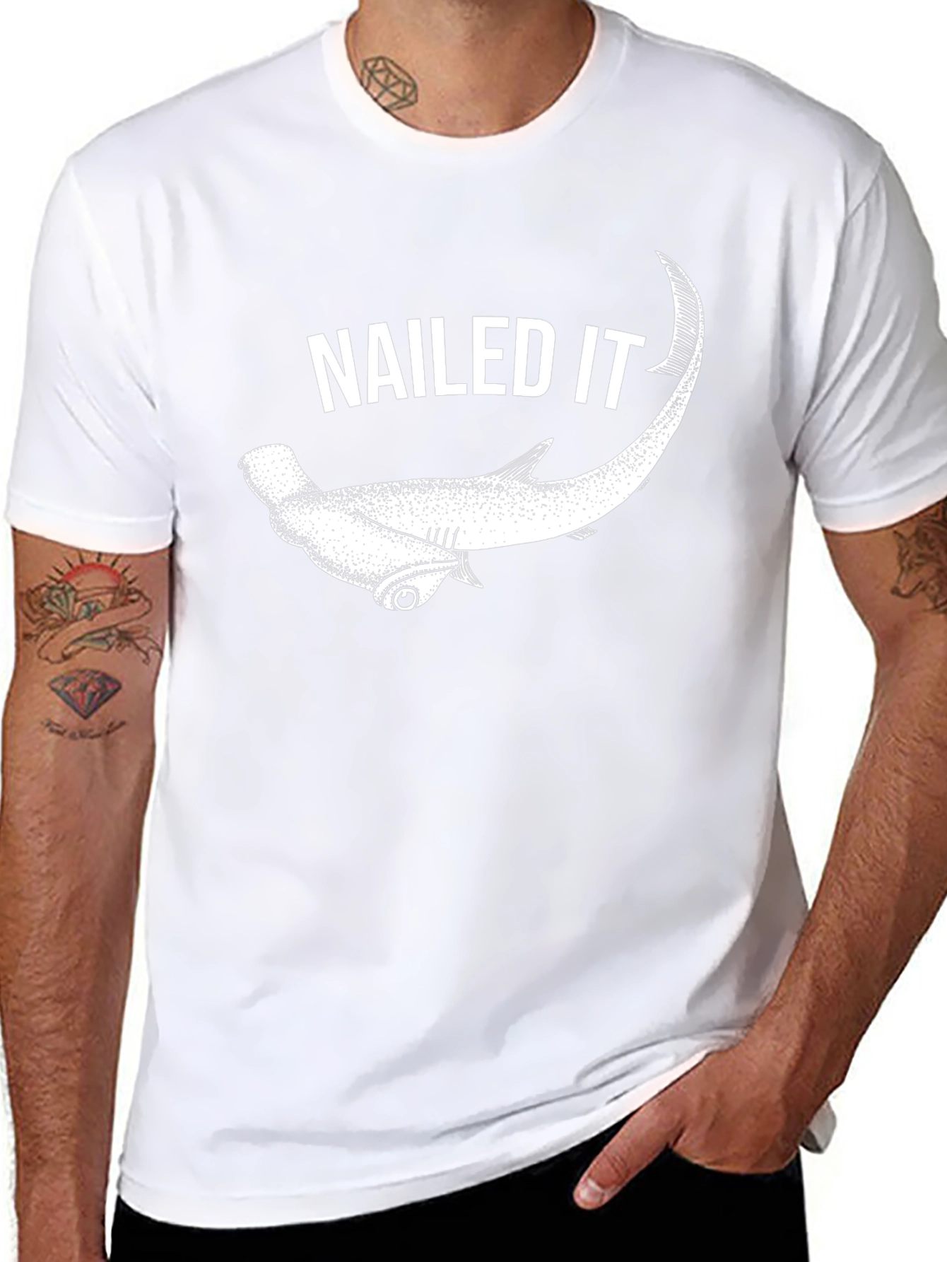 Nailed It Hammerhead Shark Graphic Tee