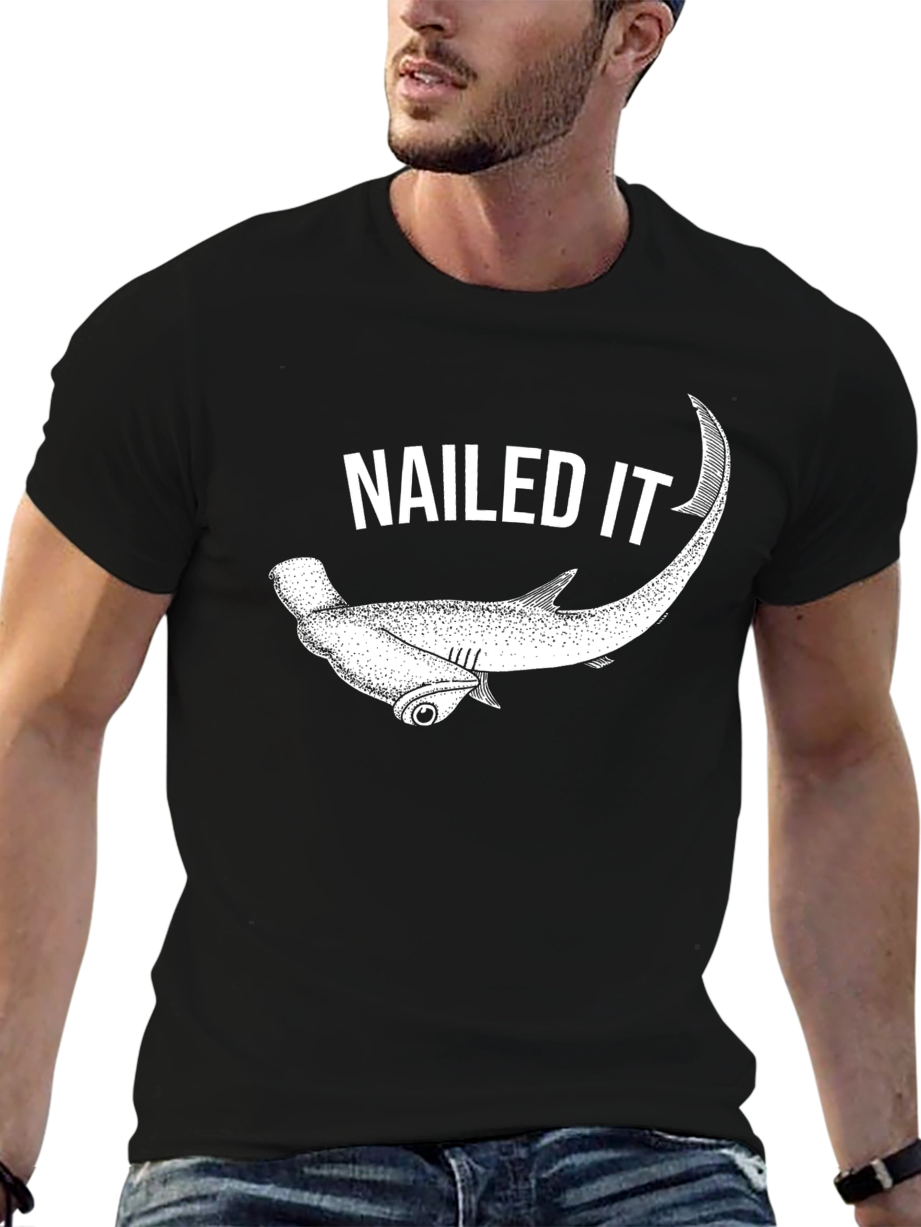 Nailed It Hammerhead Shark Graphic Tee