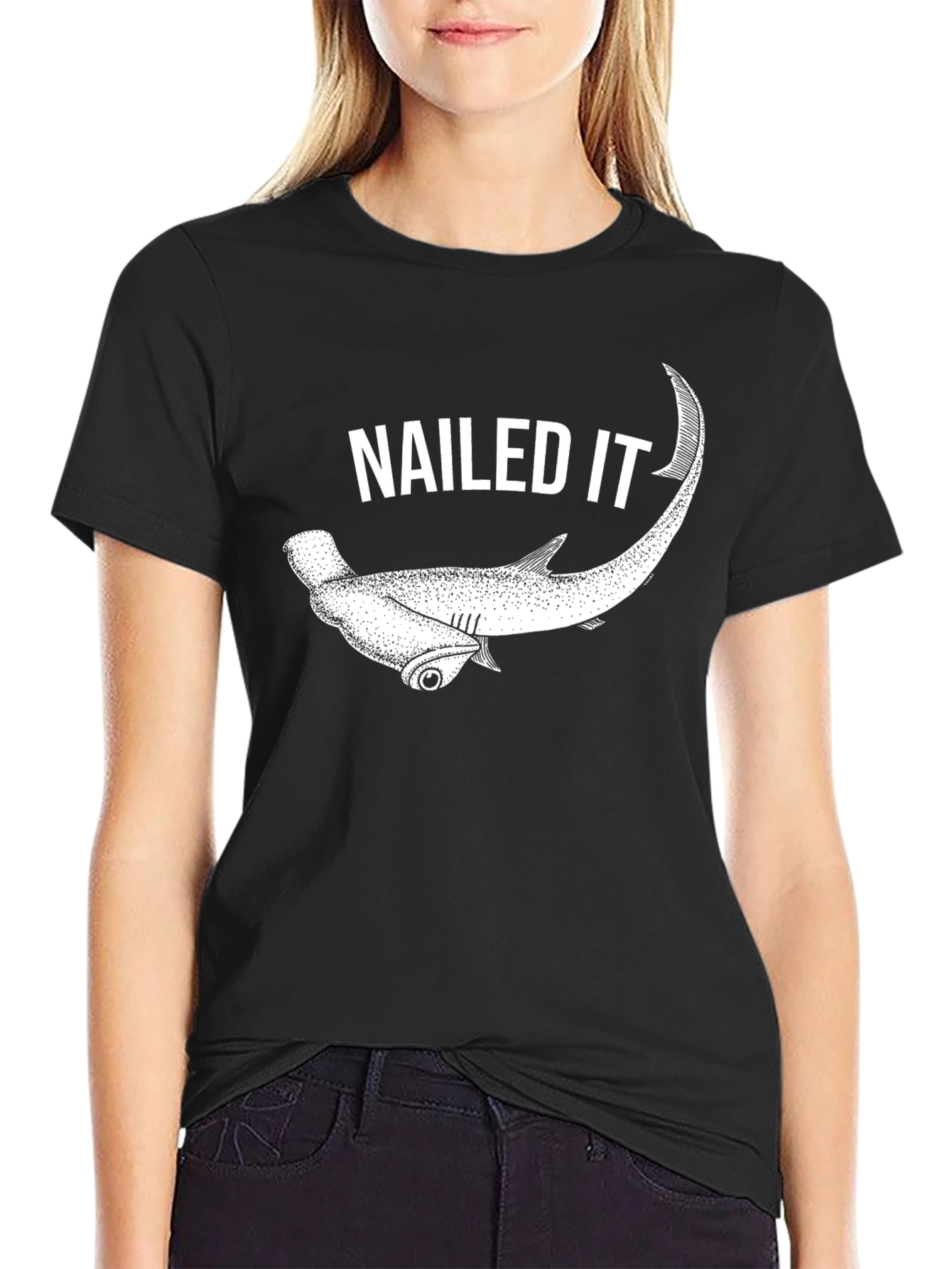 Nailed It Hammerhead Shark Graphic Tee