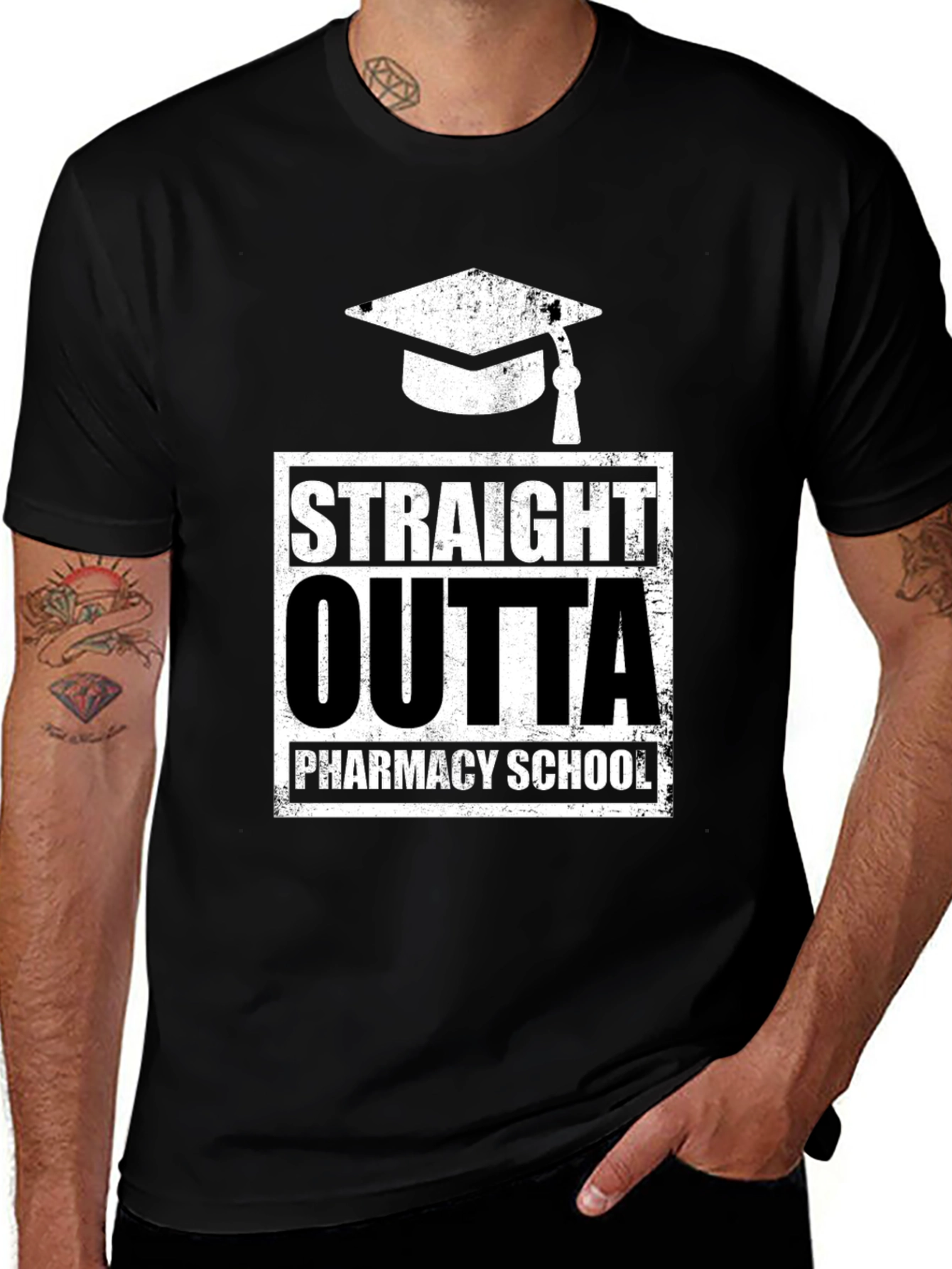 Straight Outta Pharmacy School Graduation T-Shirt