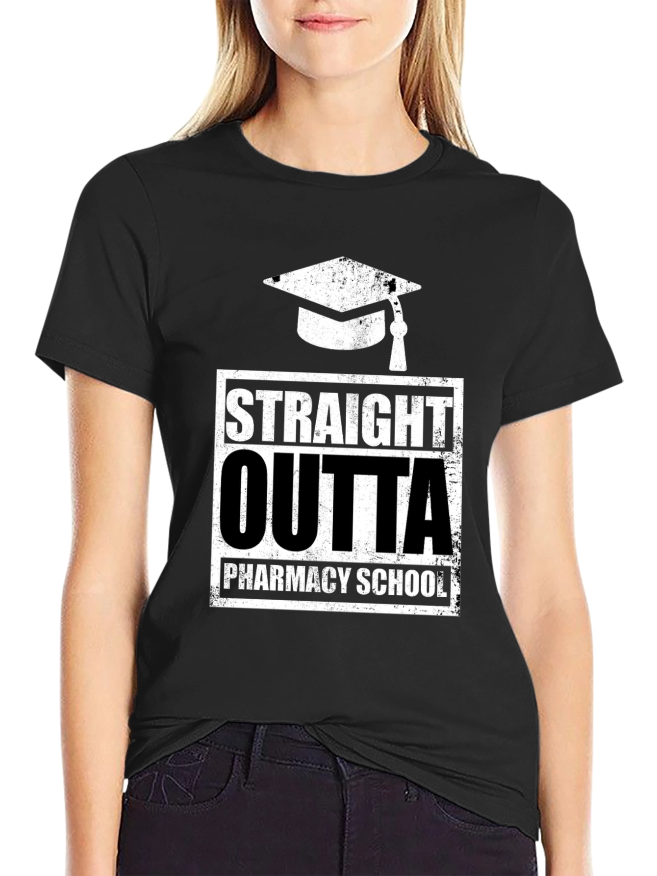 Straight Outta Pharmacy School Graduation T-Shirt
