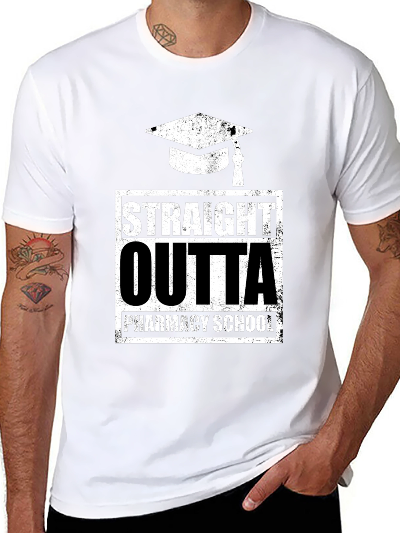 Straight Outta Pharmacy School Graduation T-Shirt