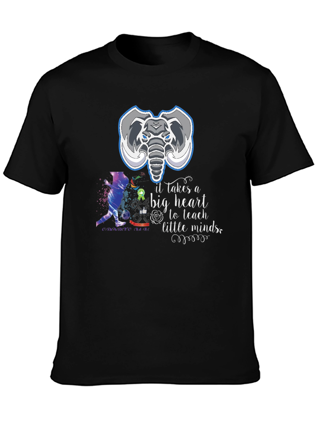 Elephant Teacher Heart T-Shirt
