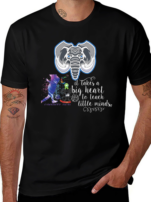 Elephant Teacher Heart T-Shirt
