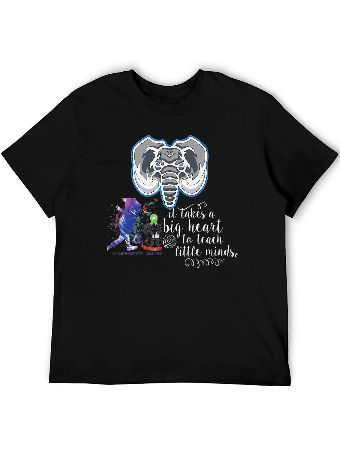 Elephant Teacher Heart T-Shirt