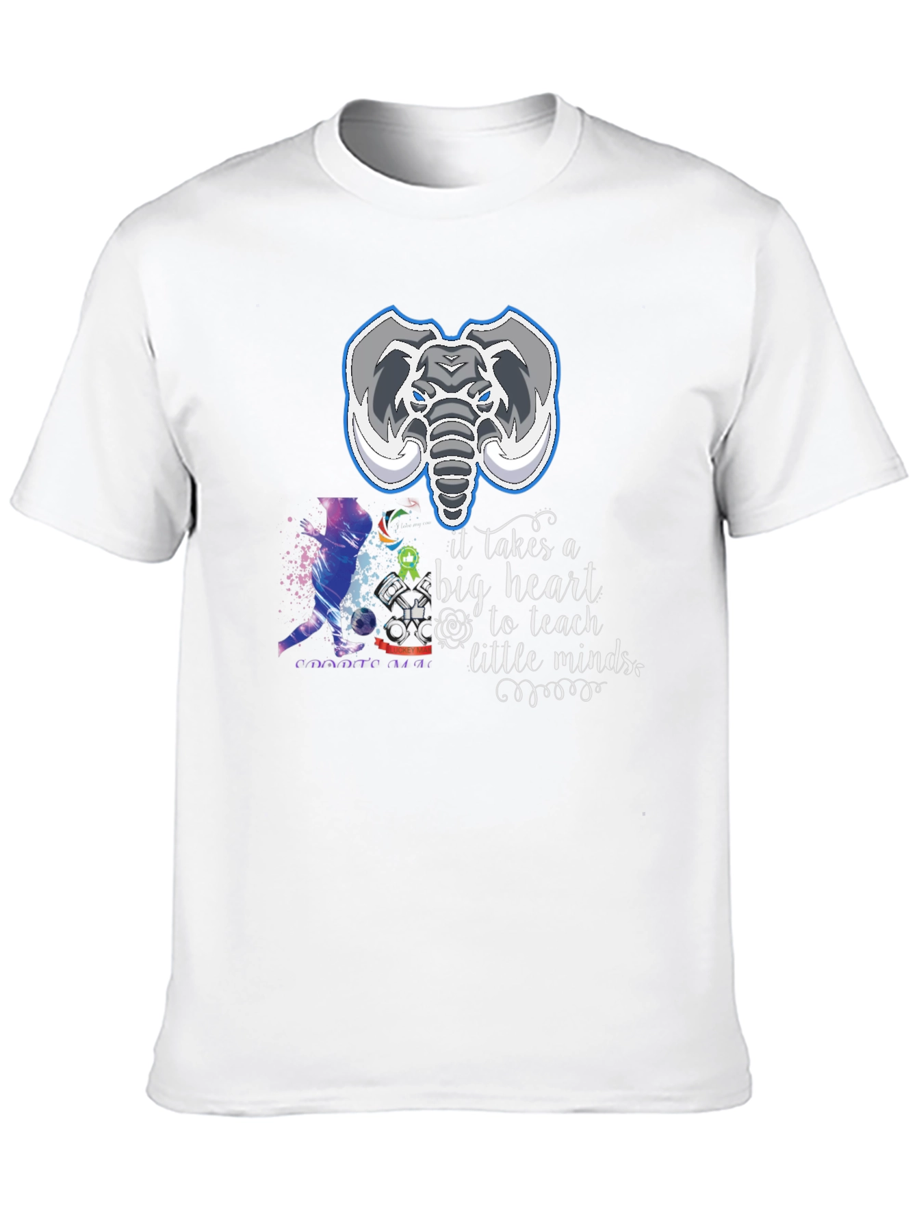 Elephant Teacher Heart T-Shirt