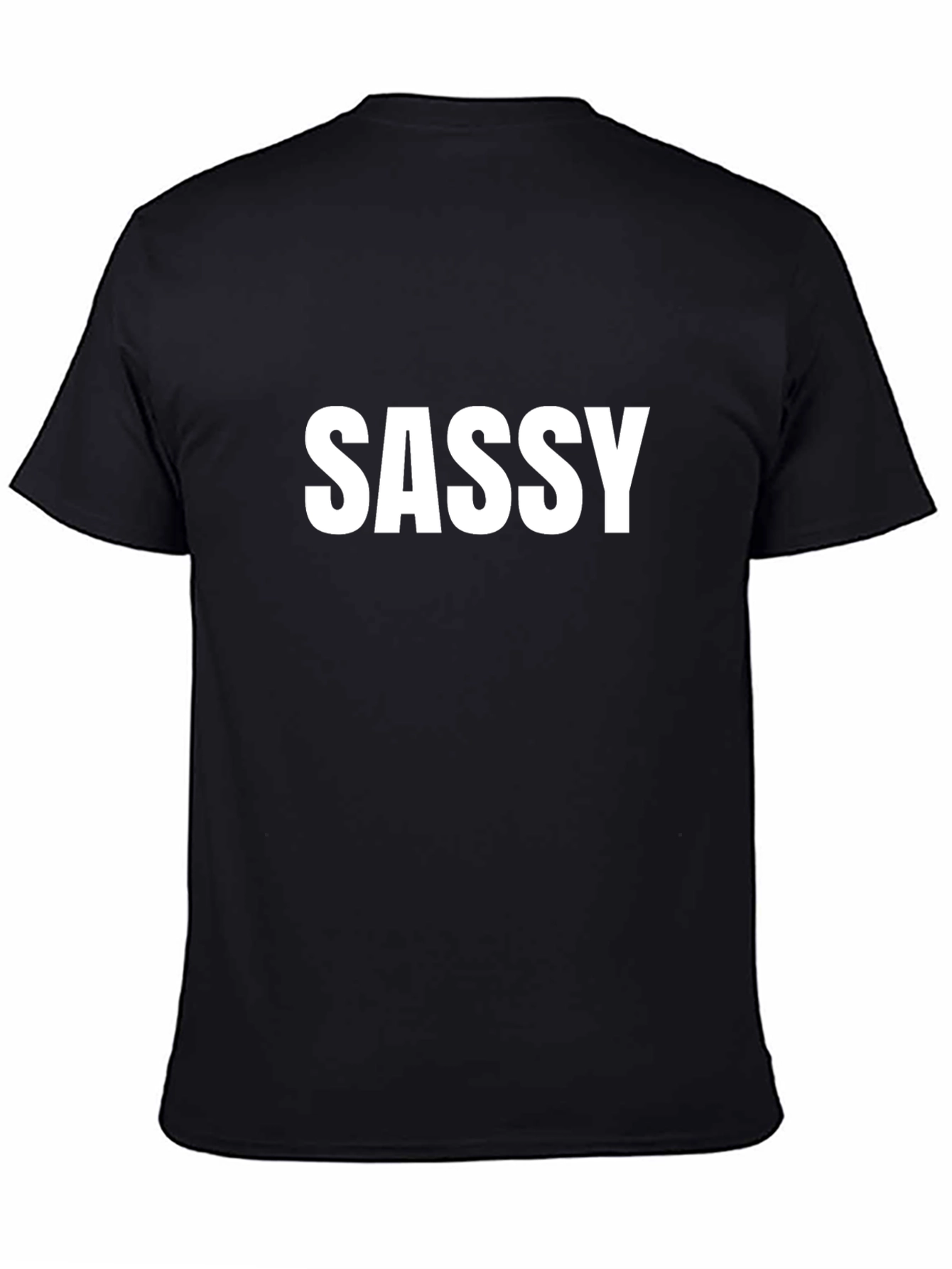 Sassy Graphic Tee - Mens Black T-Shirt