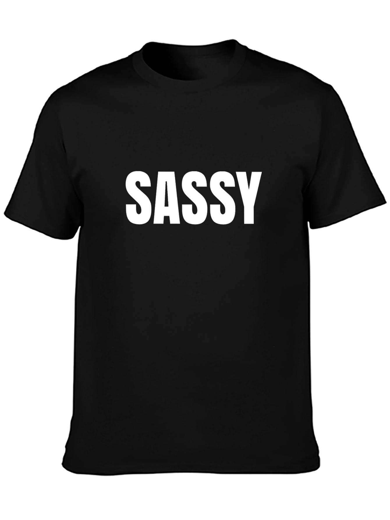 Sassy Graphic Tee - Mens Black T-Shirt