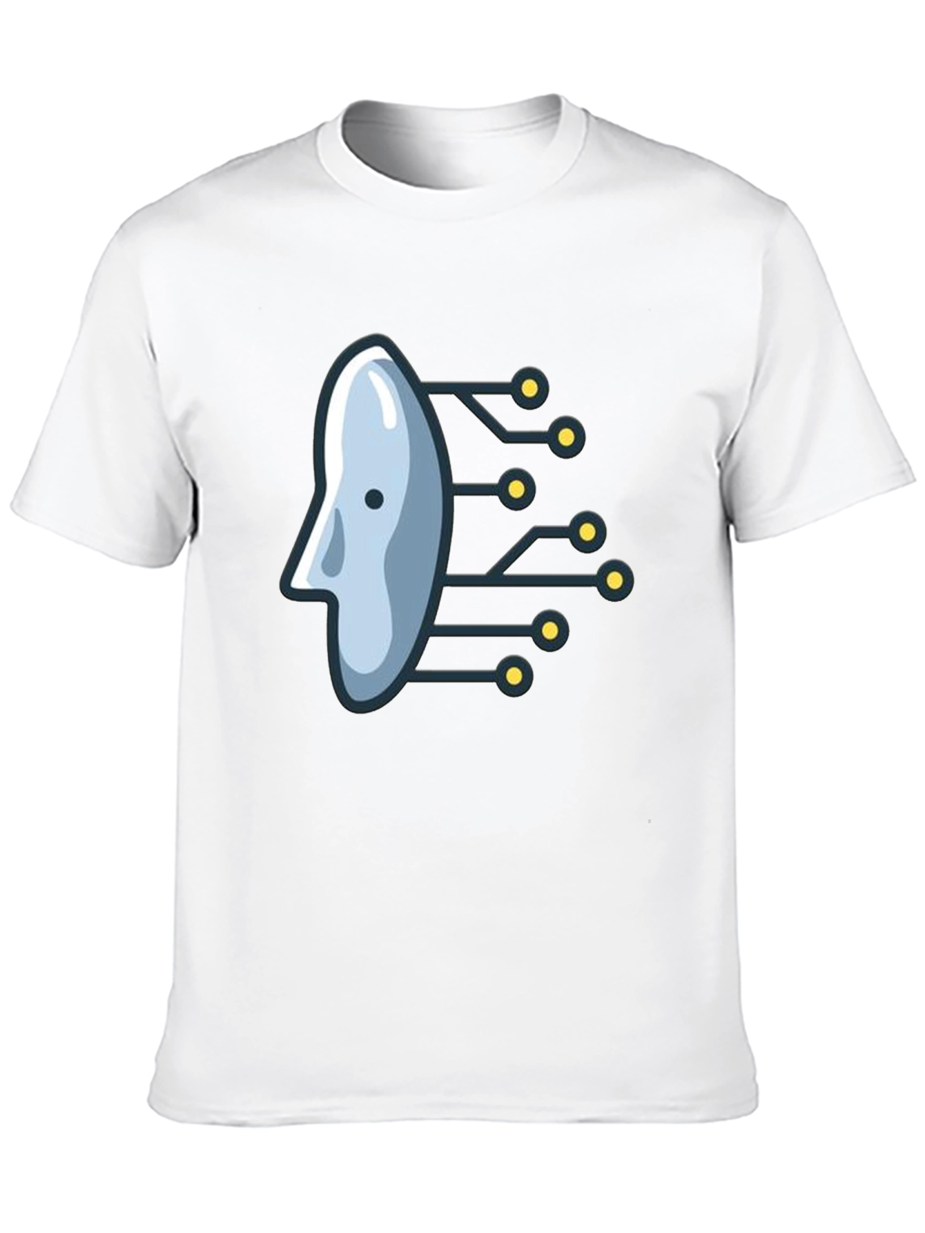 Tech Head Graphic Tee - Modern Style
