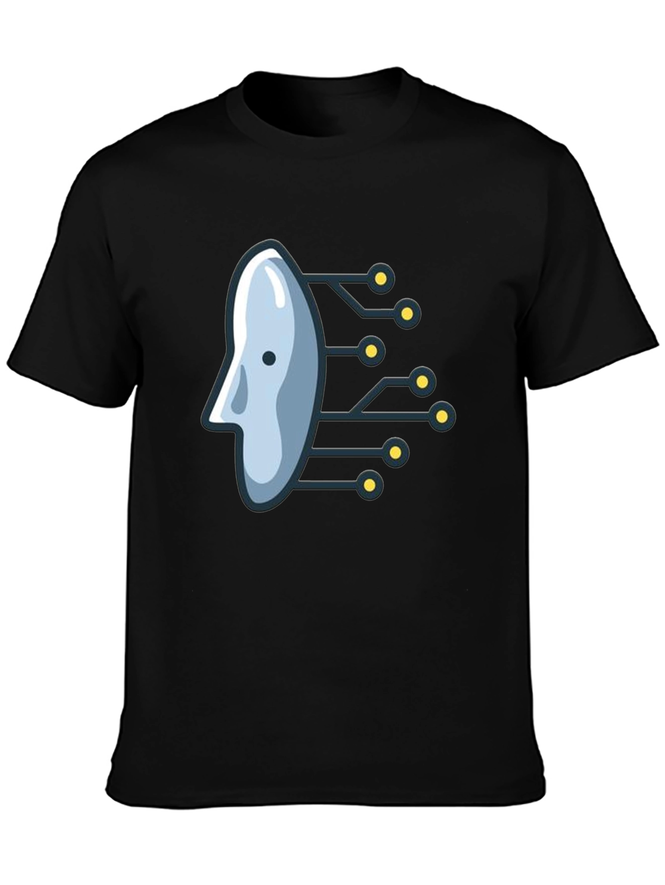 Tech Head Graphic Tee - Modern Style