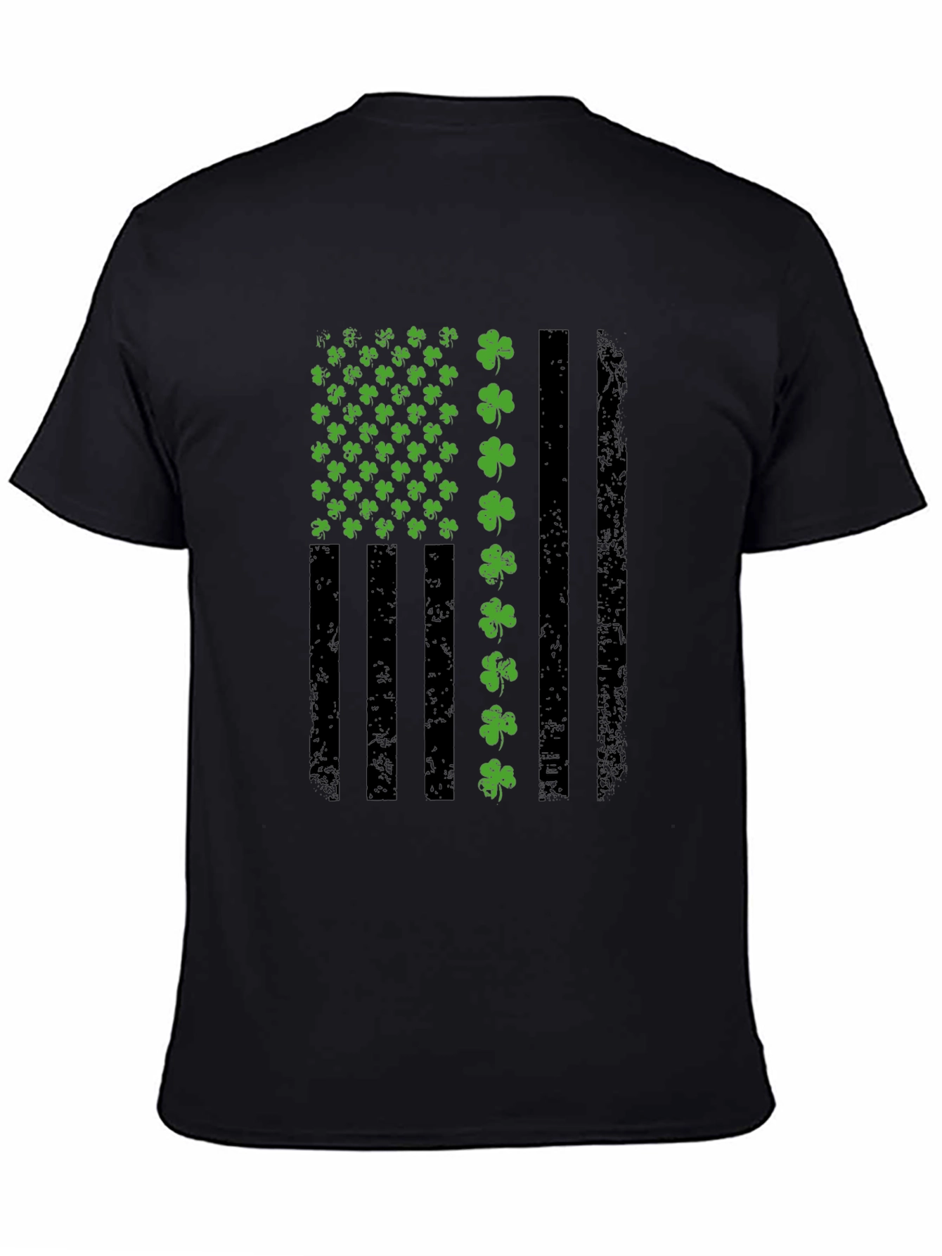 St. Patricks Day American Flag Shamrock T-Shirt