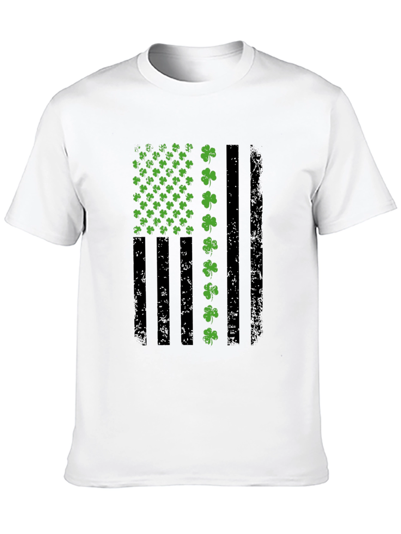 St. Patricks Day American Flag Shamrock T-Shirt