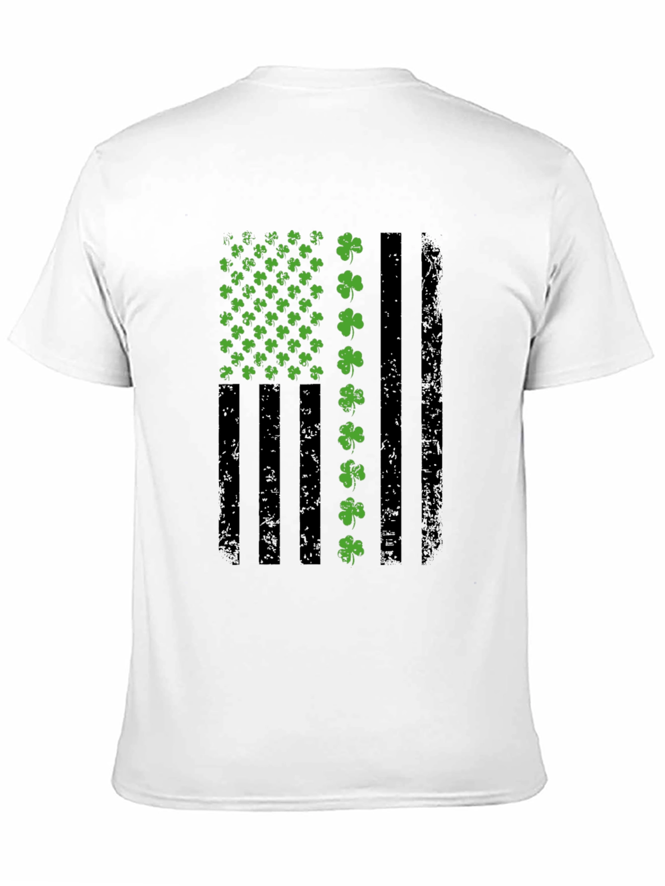 St. Patricks Day American Flag Shamrock T-Shirt