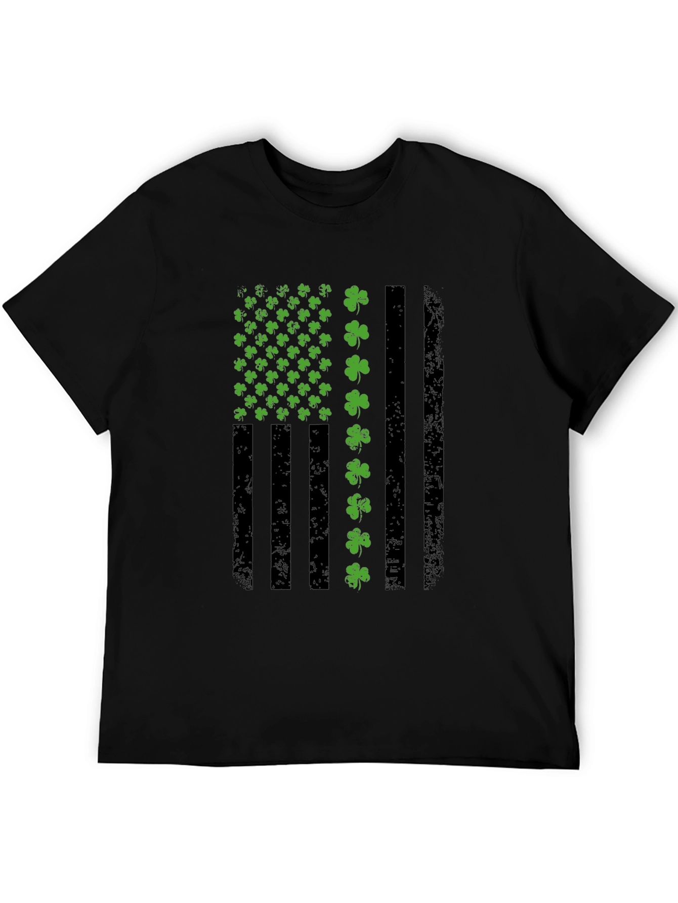 St. Patricks Day American Flag Shamrock T-Shirt
