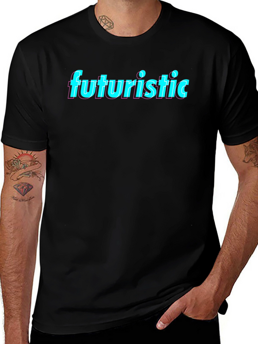 Futuristic Graphic Tee - Retro 80s Style